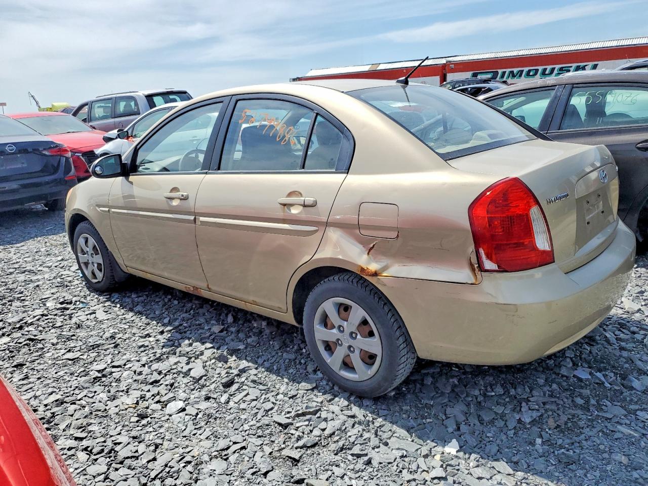 2008 Hyundai Accent Gls Beige vin: KMHCN45C18U237329