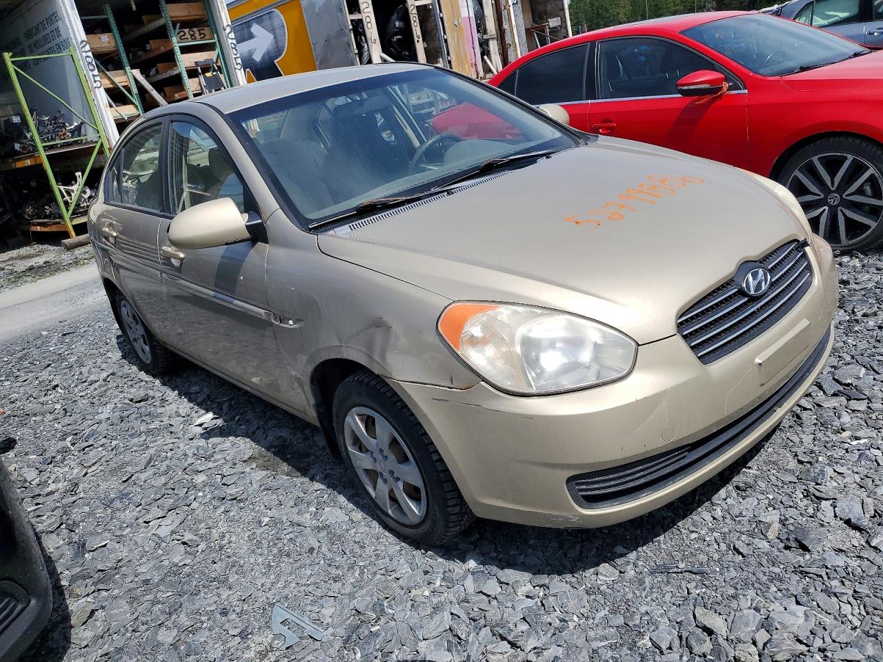 2008 Hyundai Accent Gls Beige vin: KMHCN45C18U237329