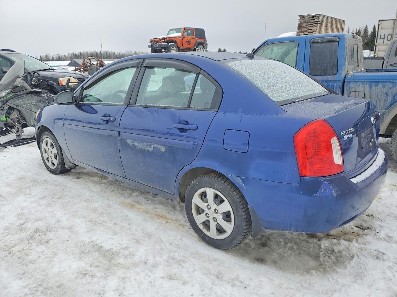 2009 Hyundai Accent Gls Blue vin: KMHCN45C29U348232