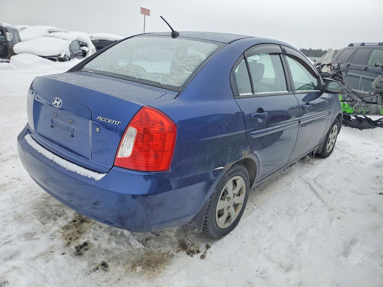 2009 Hyundai Accent Gls Blue vin: KMHCN45C29U348232