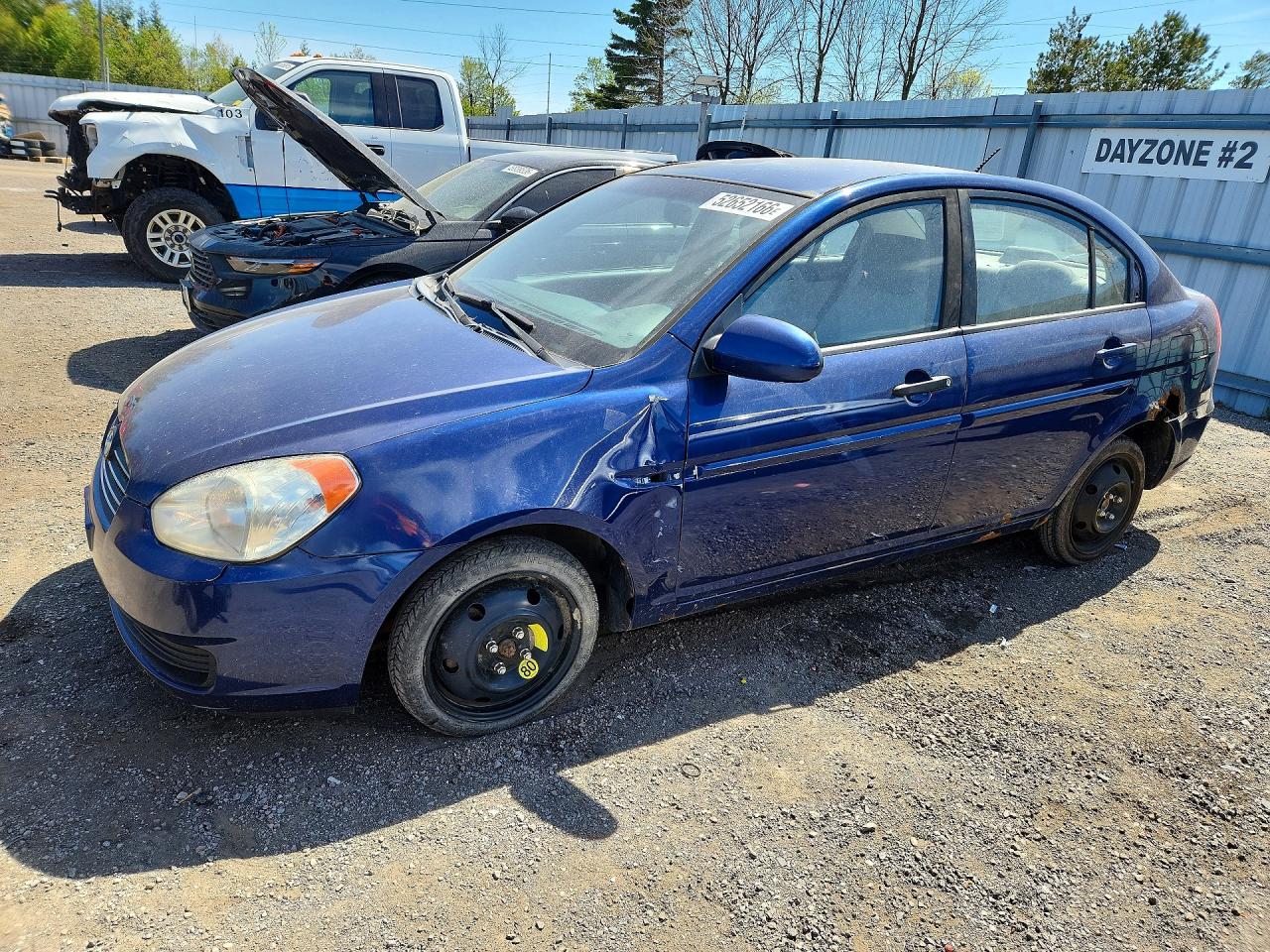 2008 Hyundai Accent Gls Blue vin: KMHCN45C38U261955