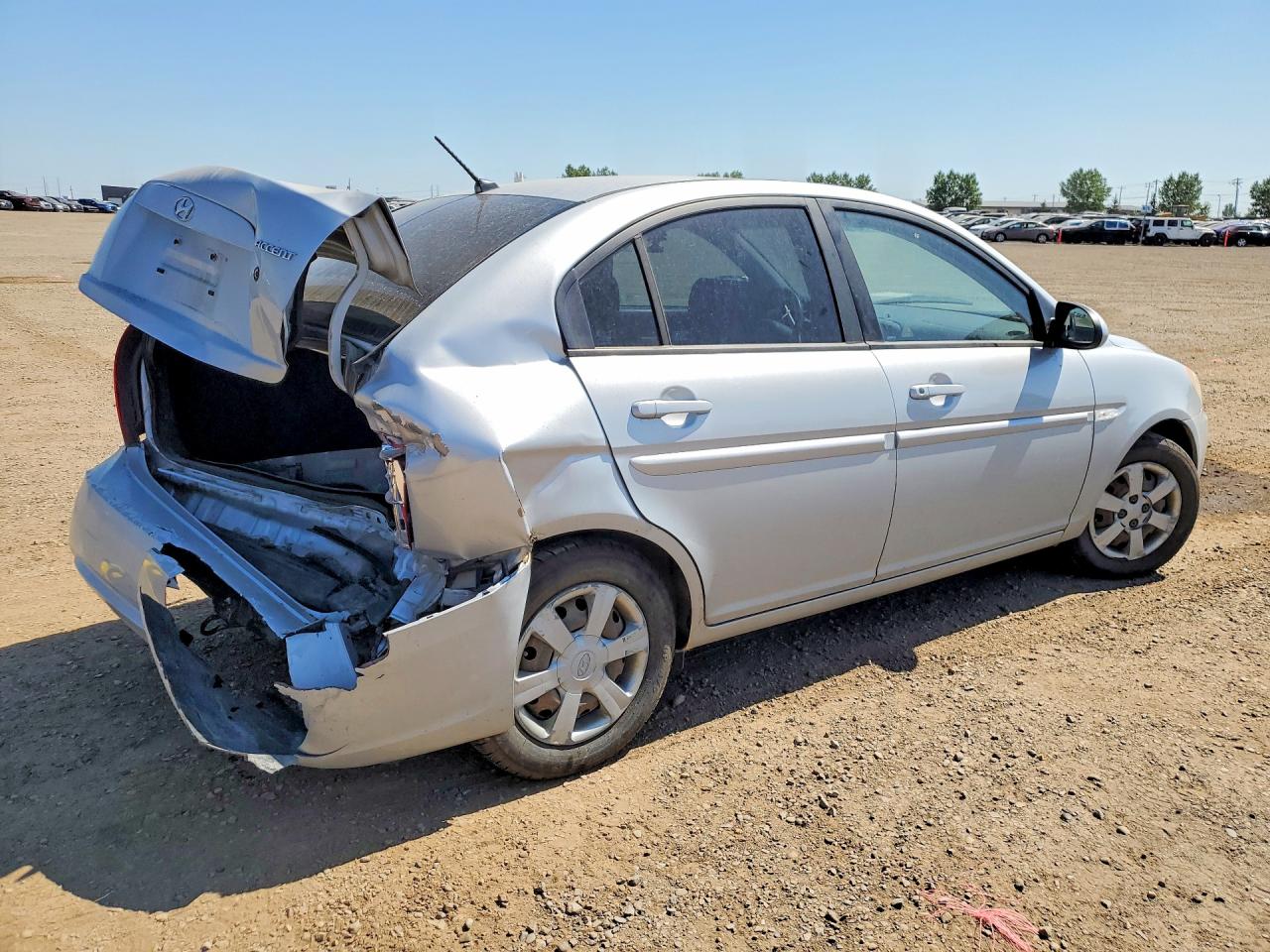 2007 Hyundai Accent Gls Silver vin: KMHCN45C47U109262