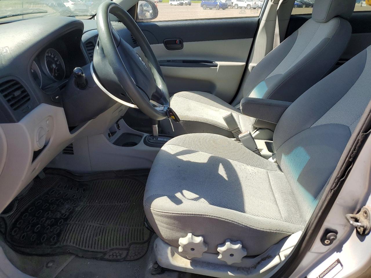 2007 Hyundai Accent Gls Silver vin: KMHCN45C47U109262