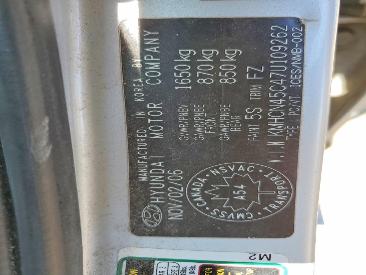 2007 Hyundai Accent Gls Silver vin: KMHCN45C47U109262