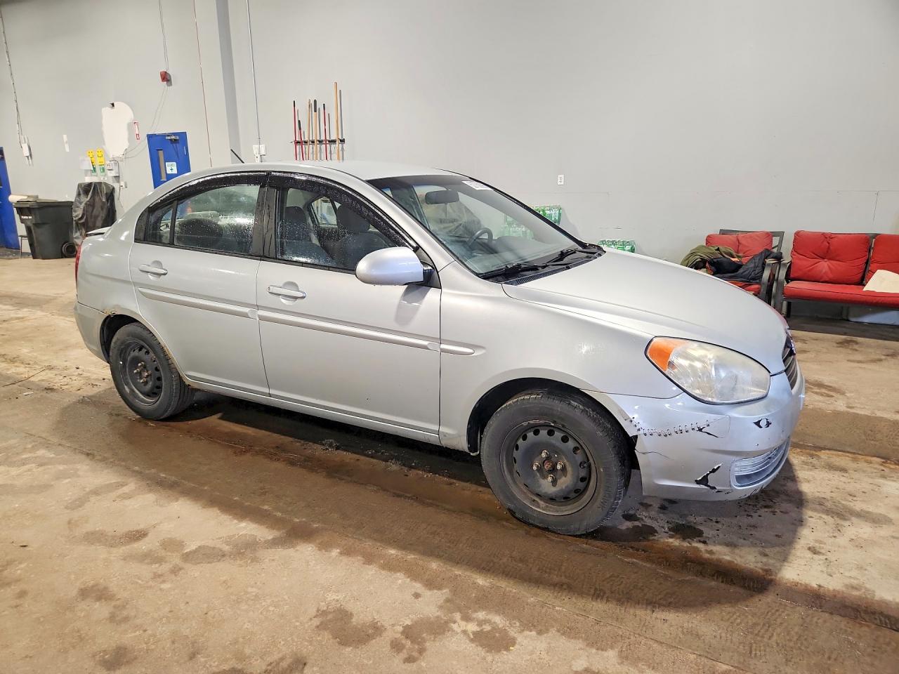 2009 Hyundai Accent Gls Silver vin: KMHCN45C59U342134