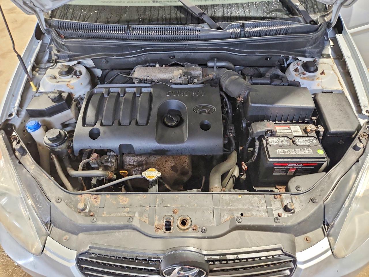 2009 Hyundai Accent Gls Silver vin: KMHCN45C59U342134