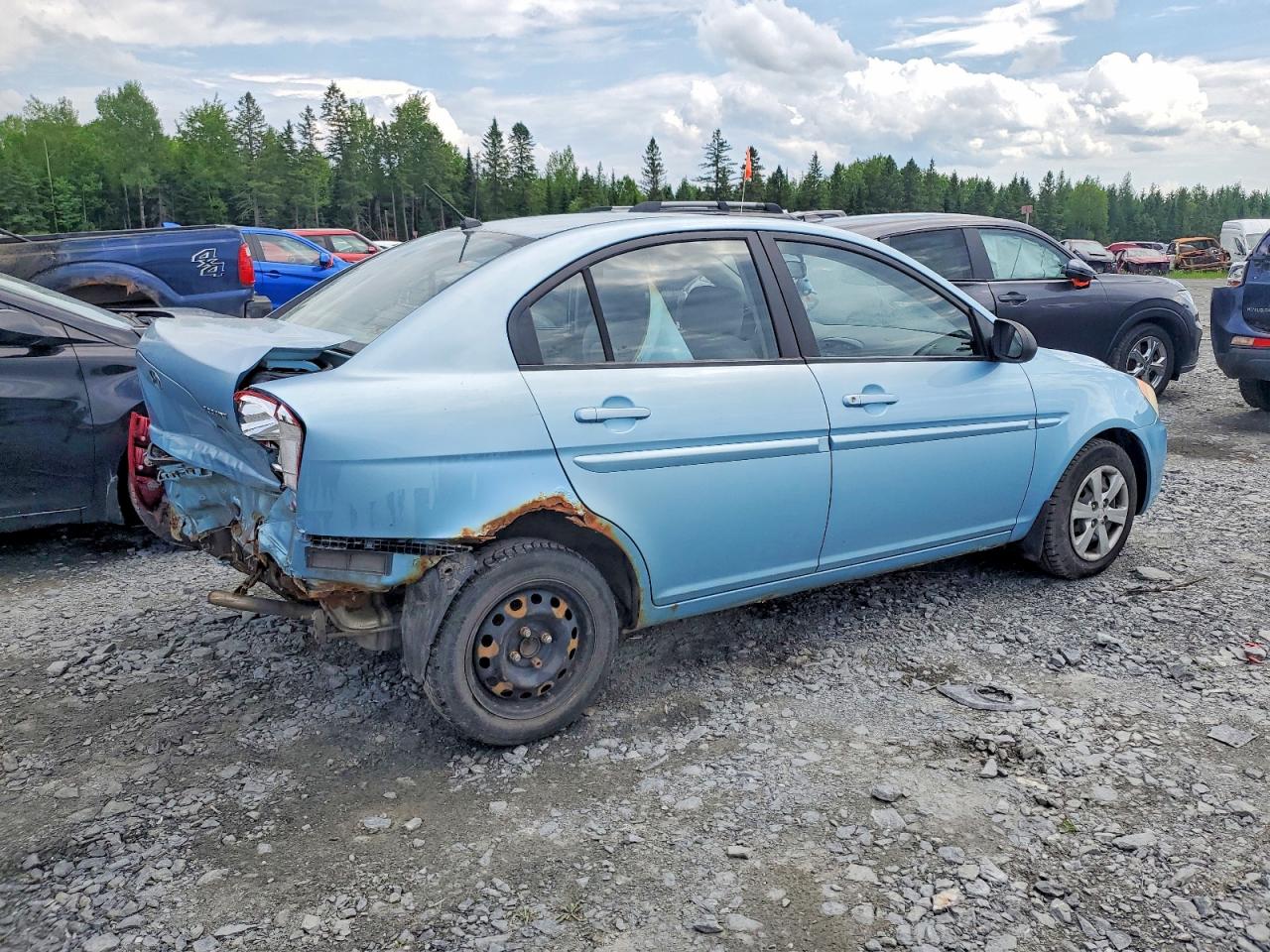 2009 Hyundai Accent Gls Blue vin: KMHCN45C59U366501