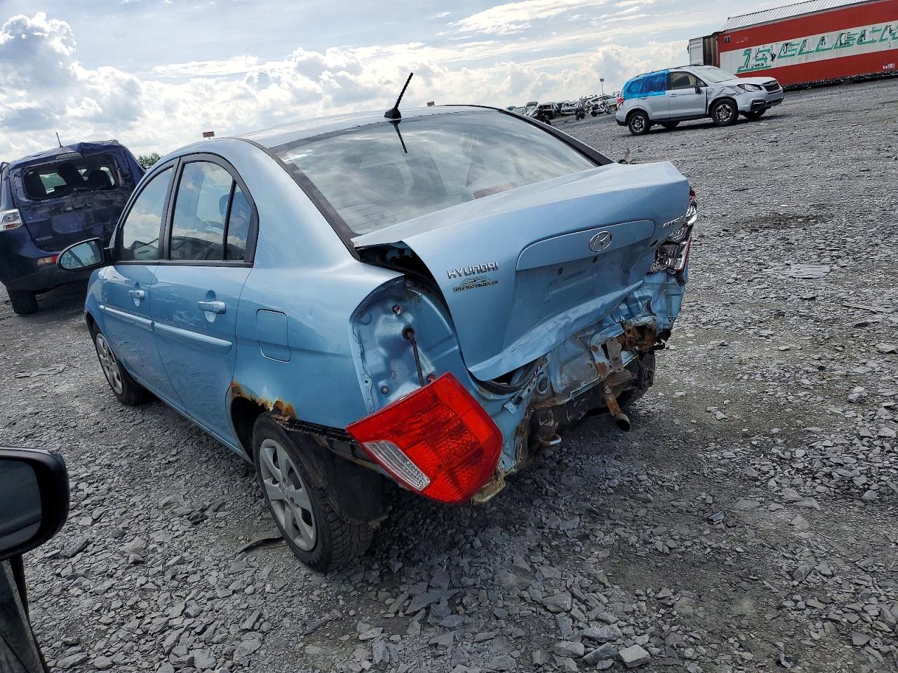 2009 Hyundai Accent Gls Blue vin: KMHCN45C59U366501