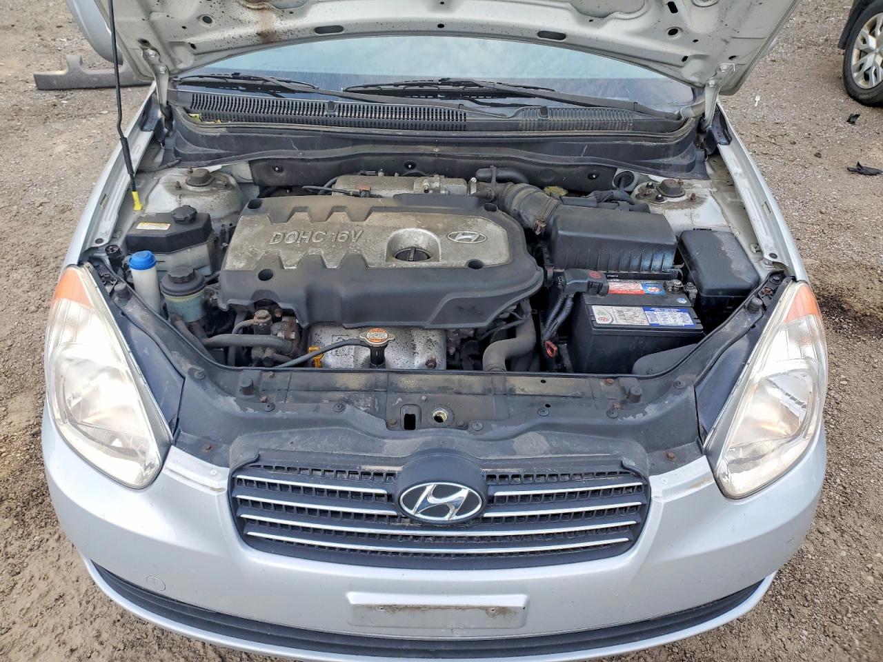 2007 Hyundai Accent Gls Серебряный vin: KMHCN45C87U165706