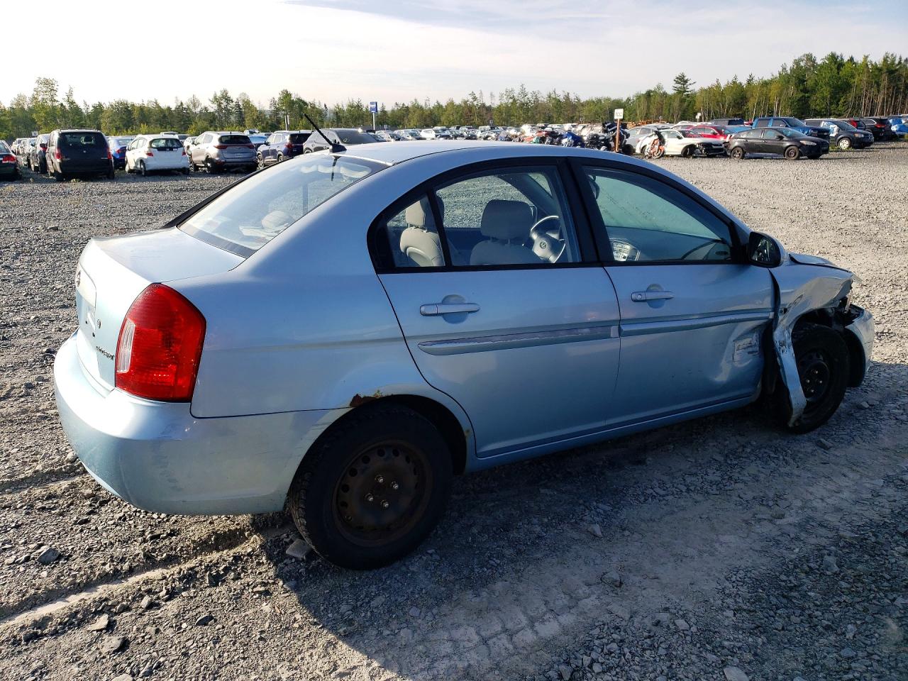 2009 Hyundai Accent Gls Синий vin: KMHCN45CX9U340010