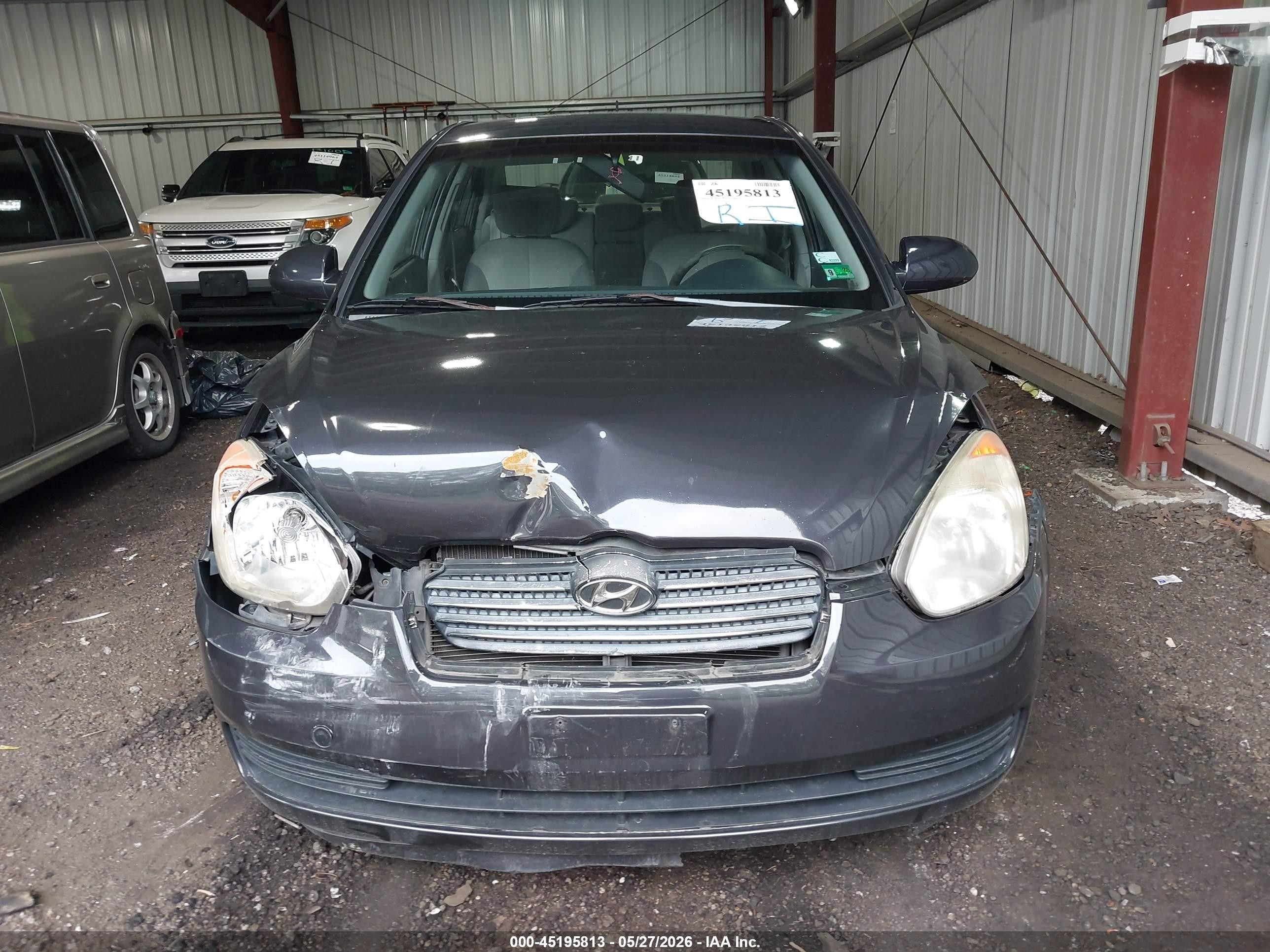 2007 Hyundai Accent Gls Blue vin: KMHCN46C07U110052