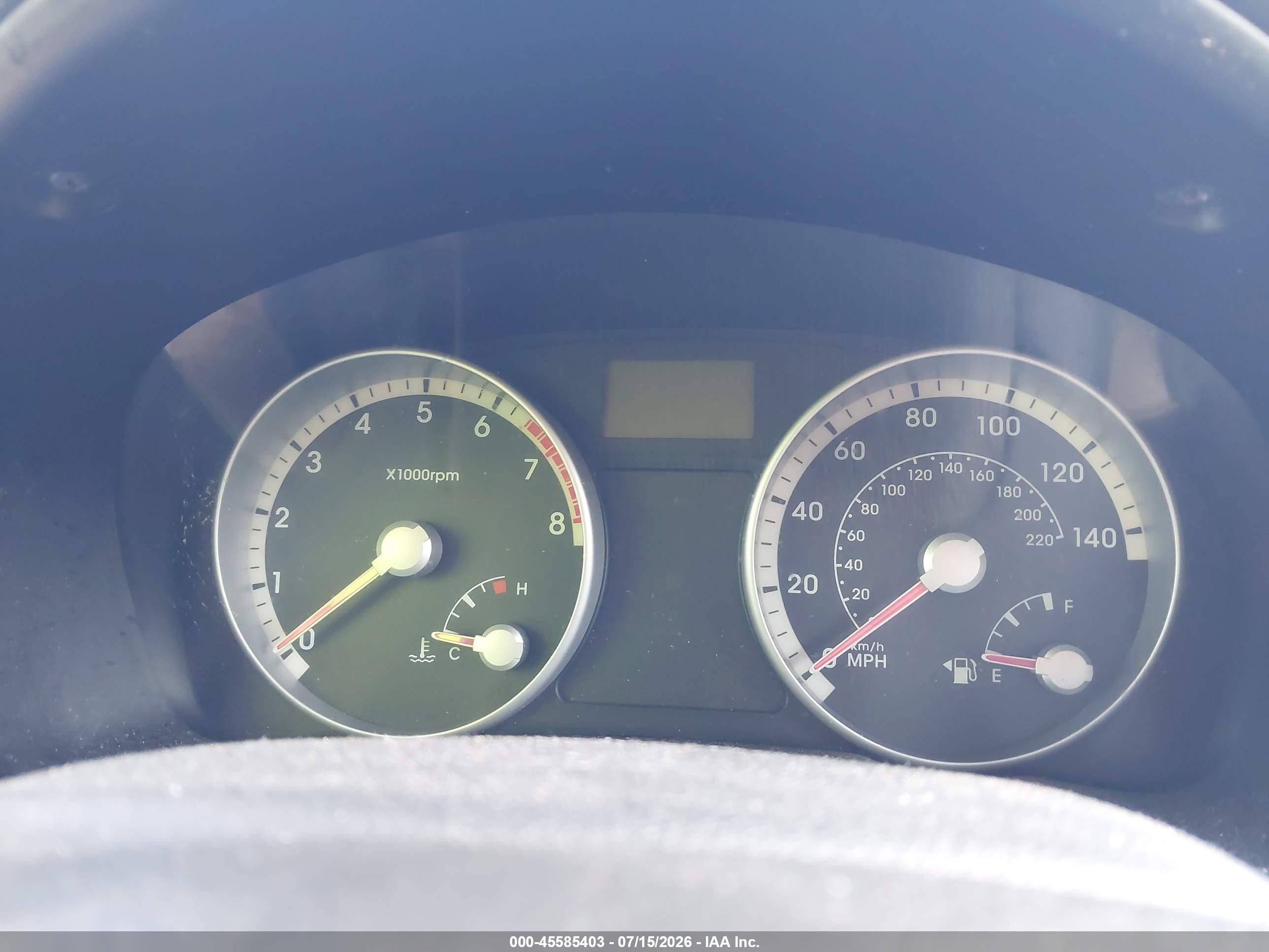 2008 Hyundai Accent Gls Blue vin: KMHCN46C08U227857