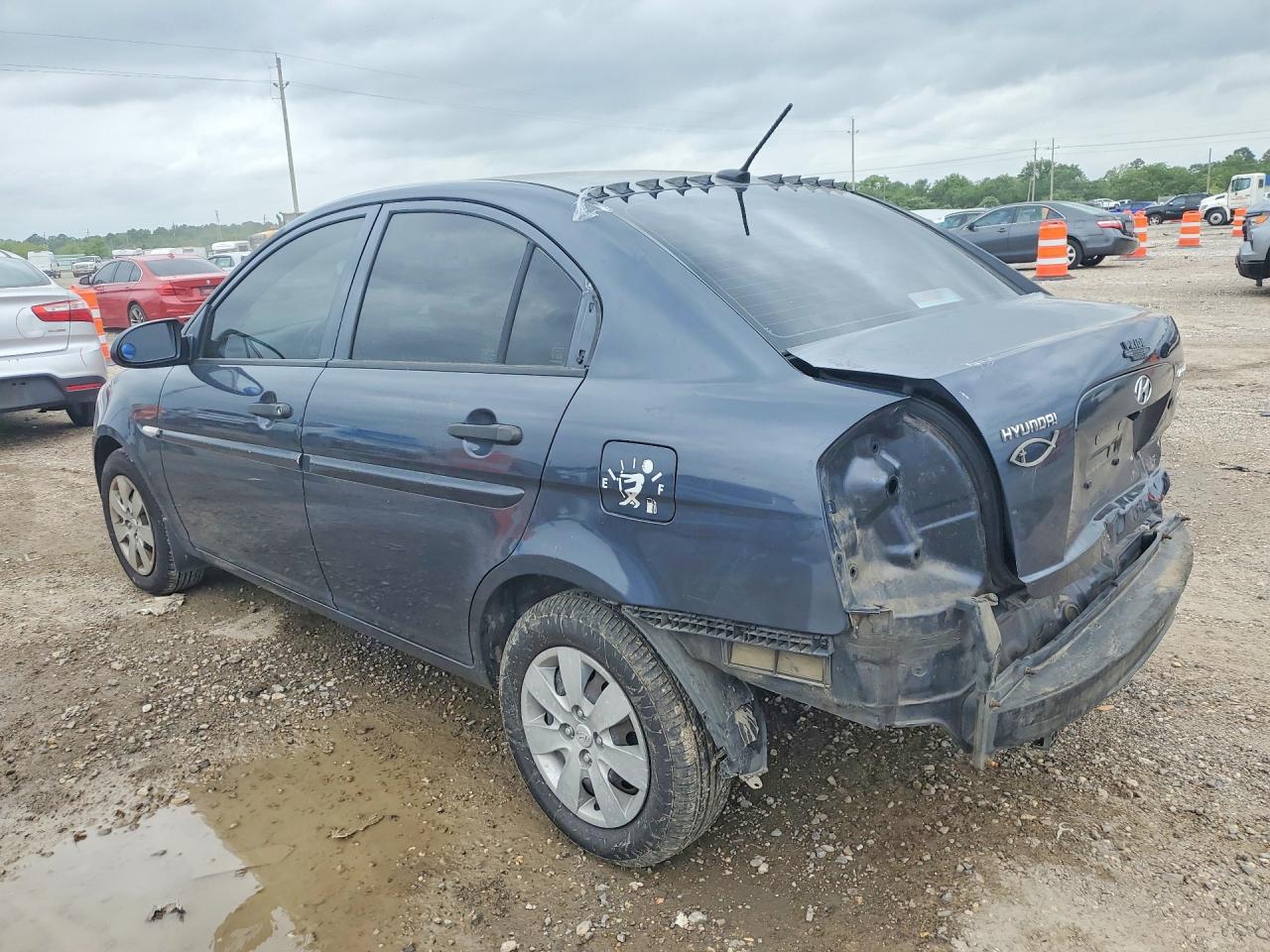 2009 Hyundai Accent Gls Gray vin: KMHCN46C09U288756