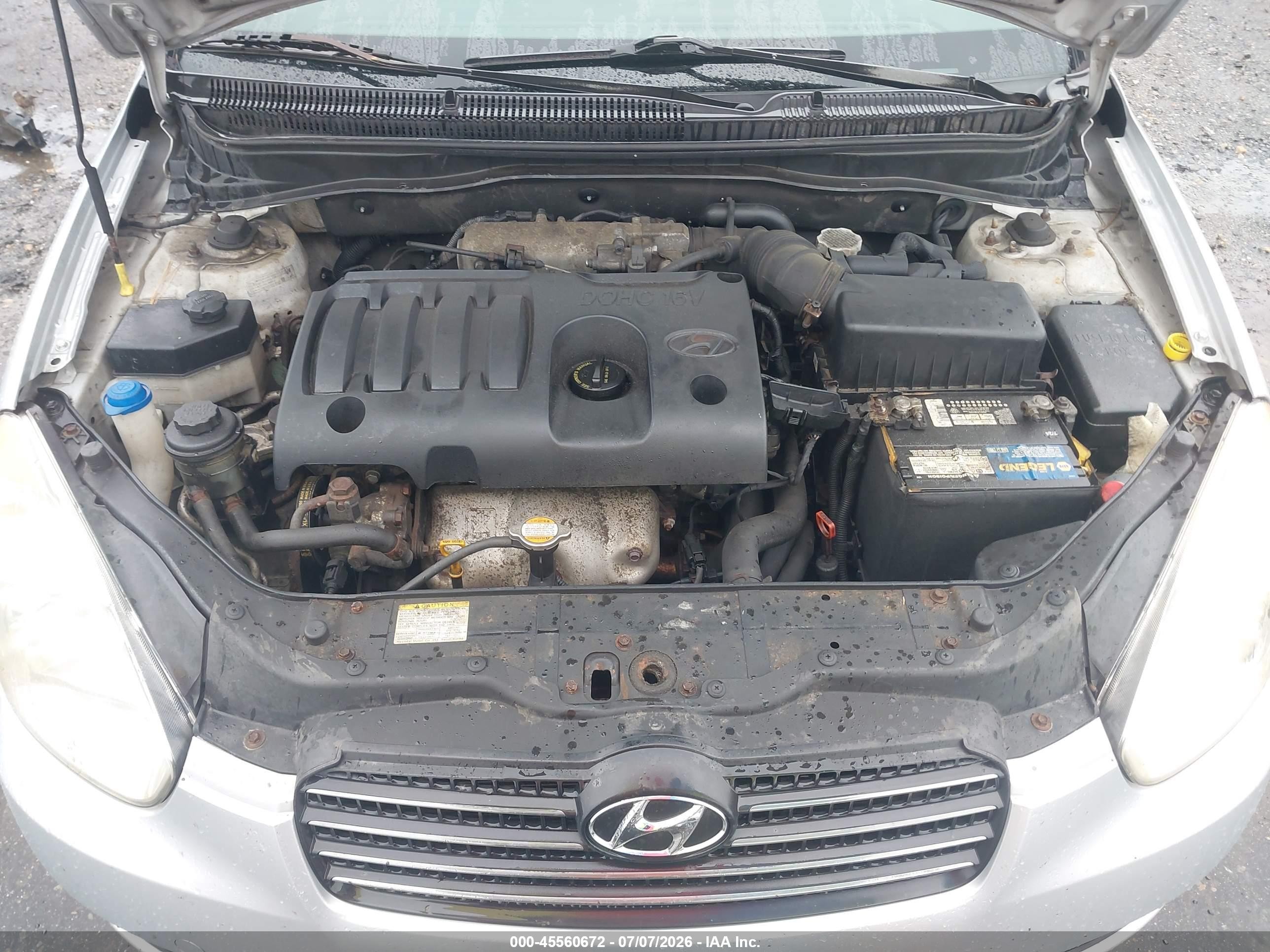 2009 Hyundai Accent Gls Silver vin: KMHCN46C09U316233