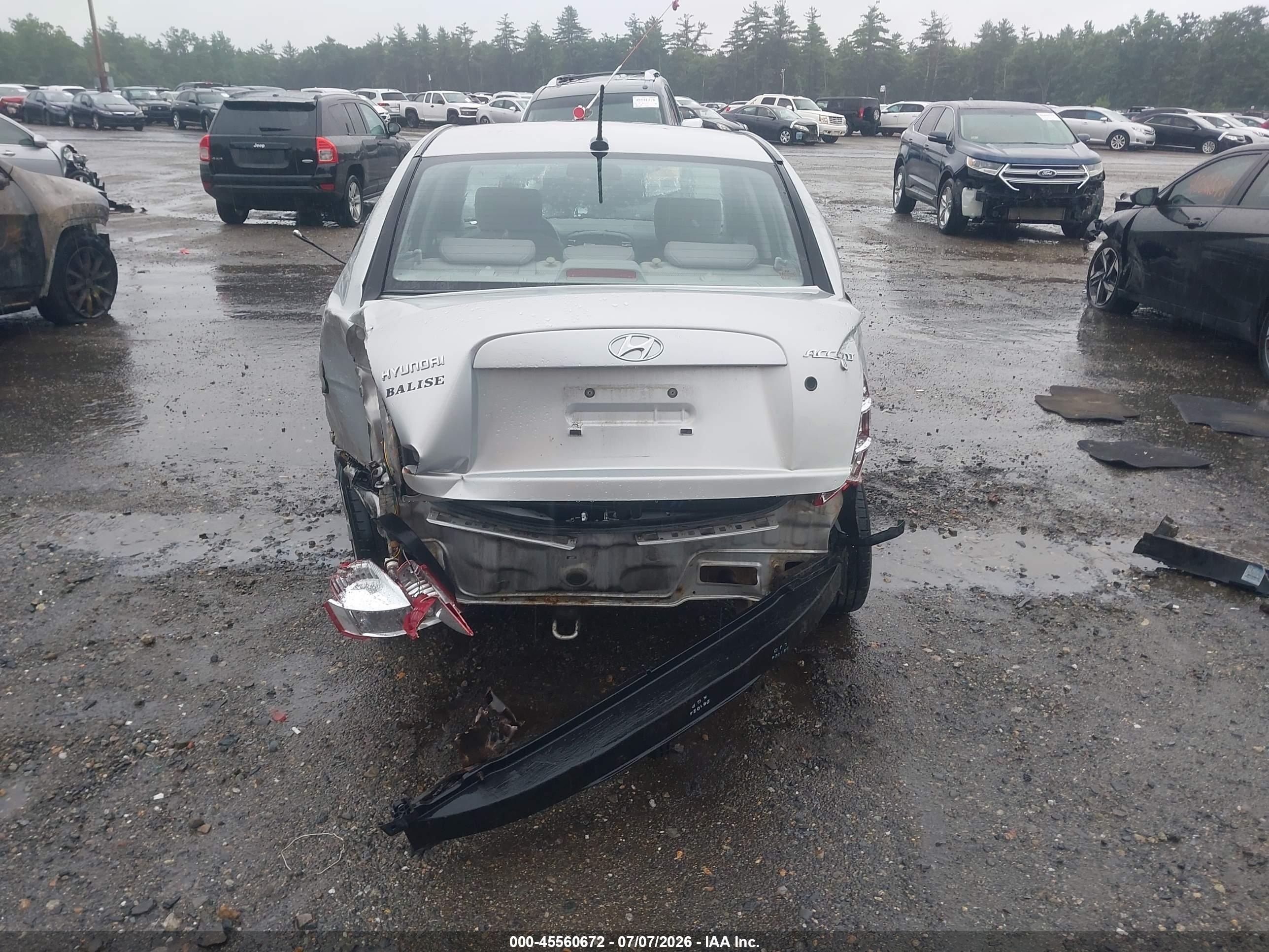 2009 Hyundai Accent Gls Silver vin: KMHCN46C09U316233
