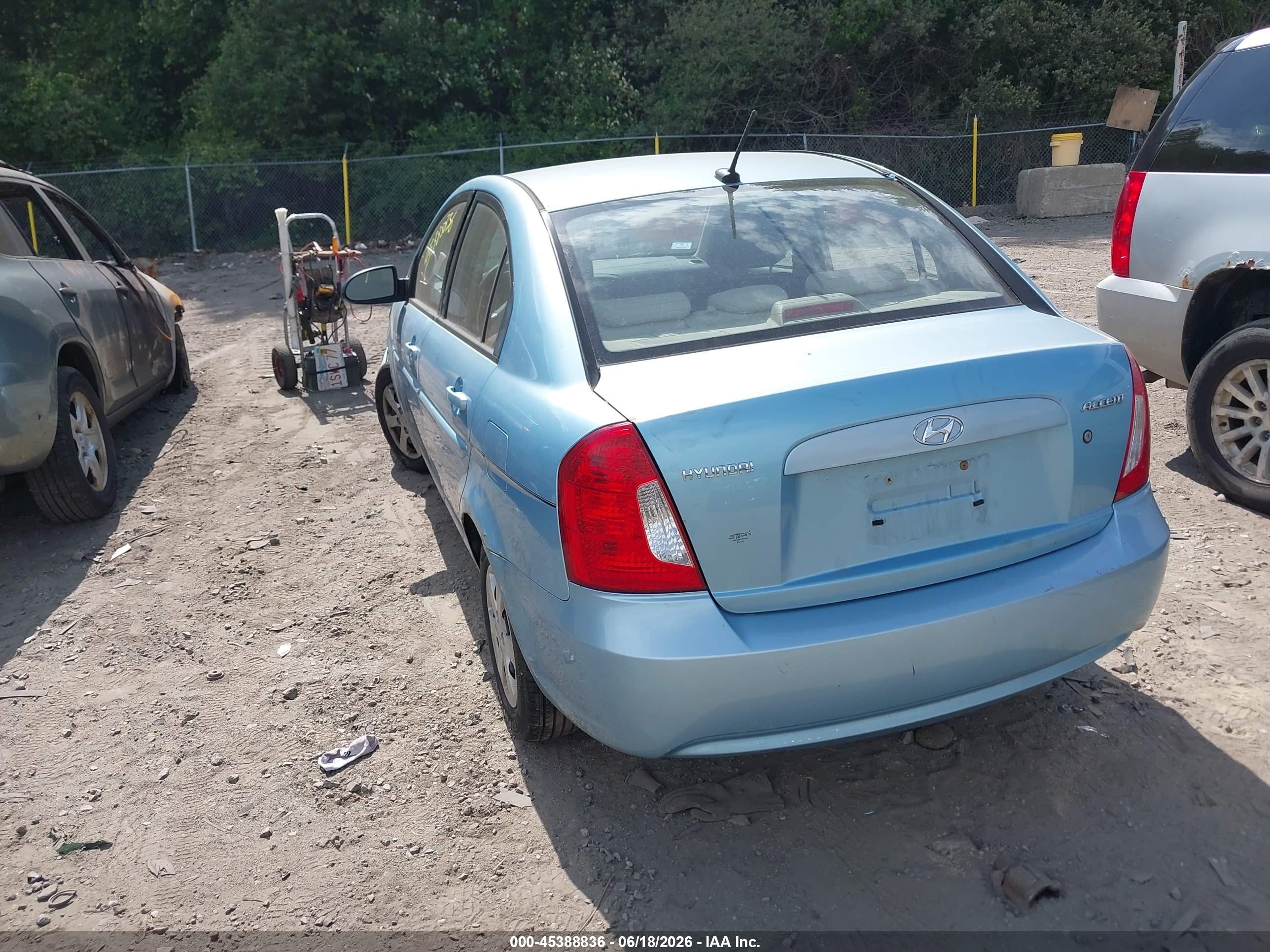 2009 Hyundai Accent Gls Синий vin: KMHCN46C09U348017