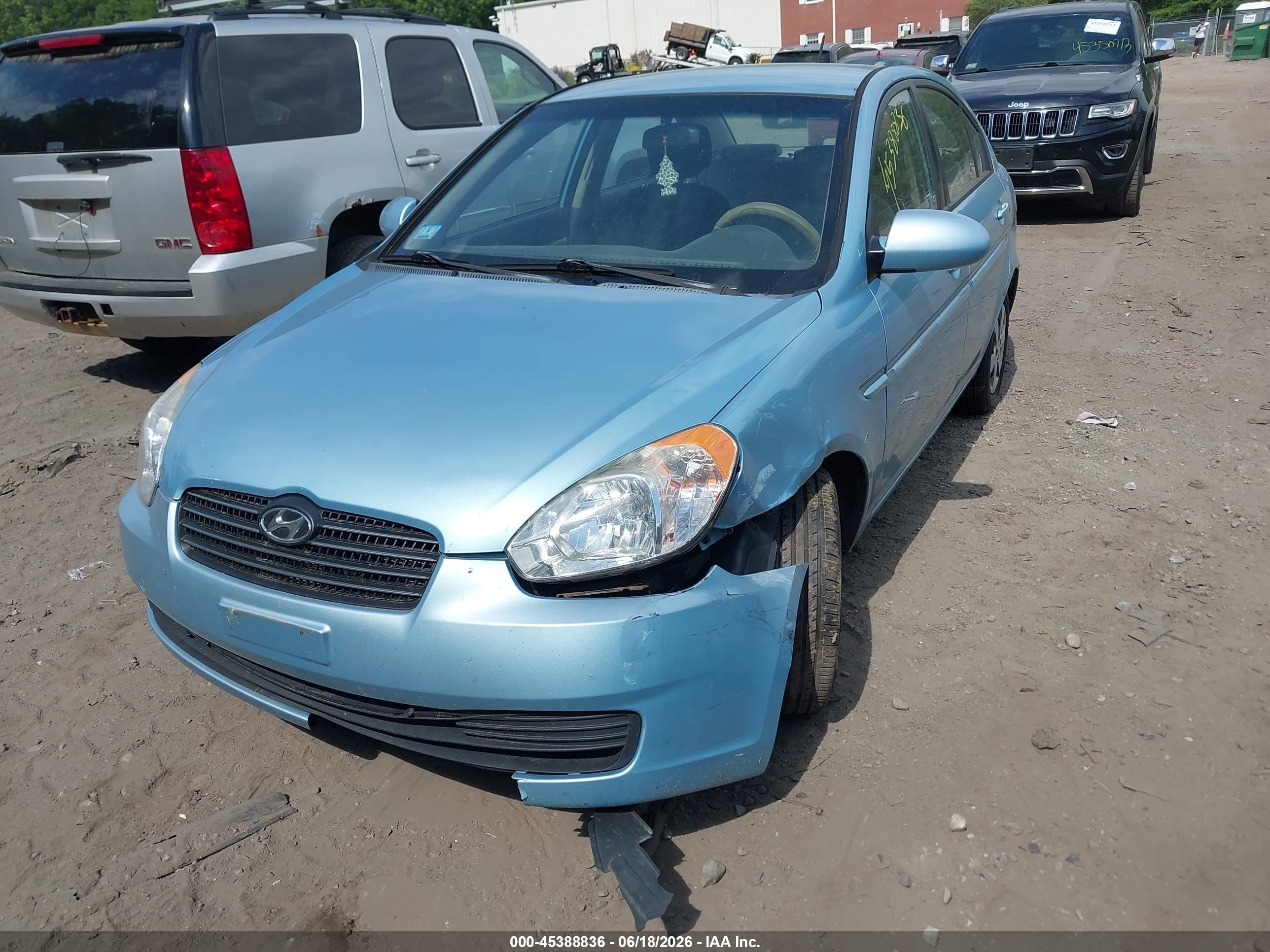 2009 Hyundai Accent Gls Синий vin: KMHCN46C09U348017