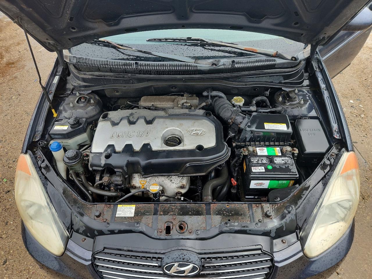 2006 Hyundai Accent Gls Синий vin: KMHCN46C16U027678