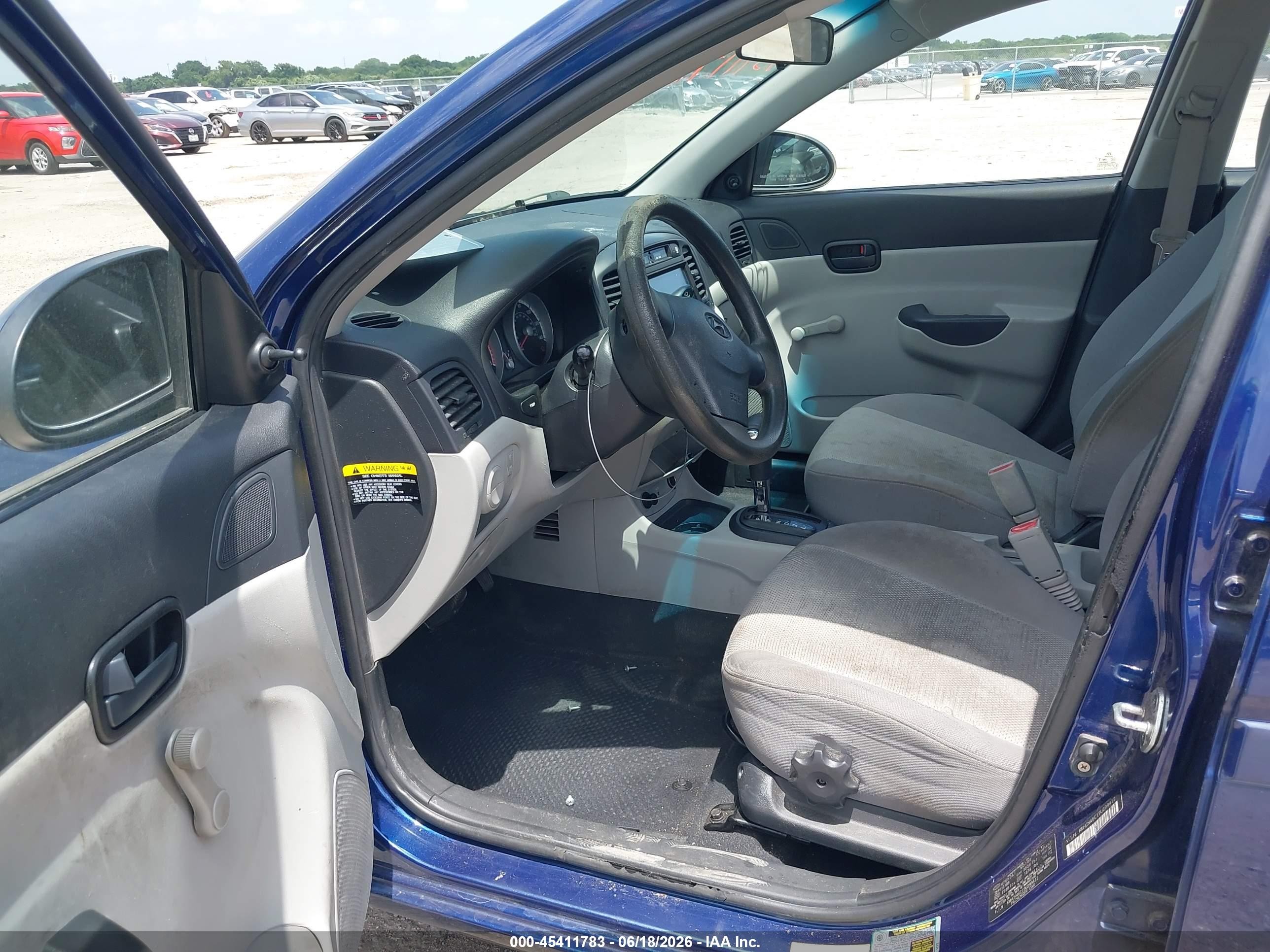 2009 Hyundai Accent Gls Blue vin: KMHCN46C19U299412