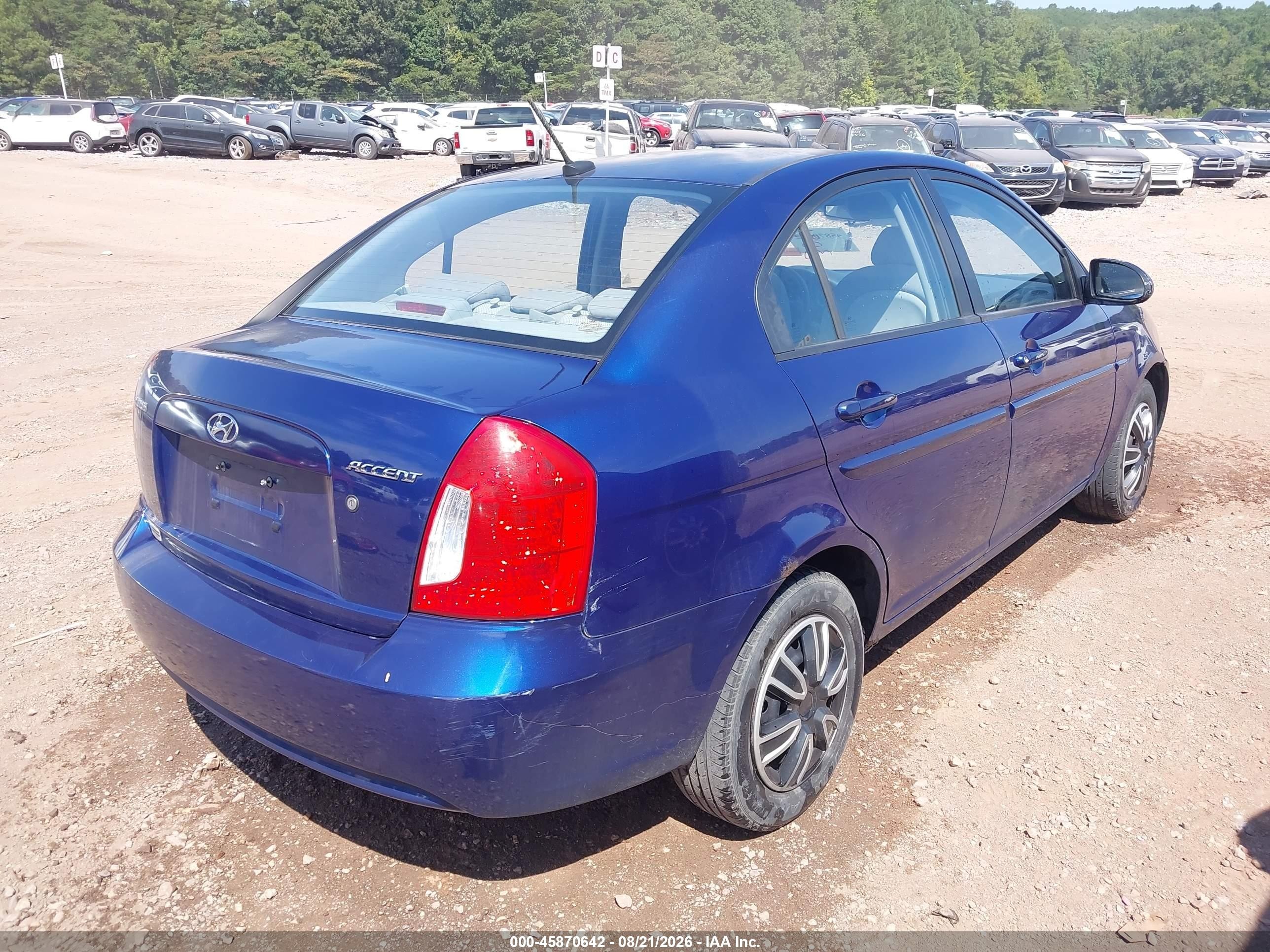 2009 Hyundai Accent Gls Blue vin: KMHCN46C19U309484