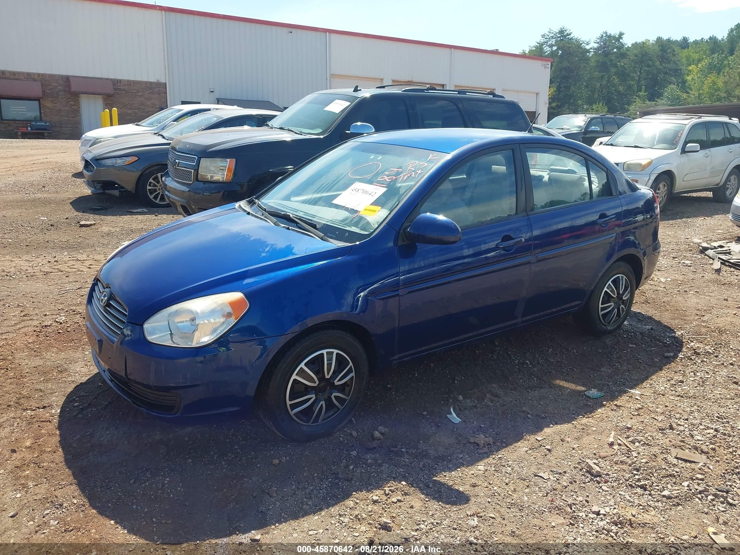 2009 Hyundai Accent Gls Blue vin: KMHCN46C19U309484