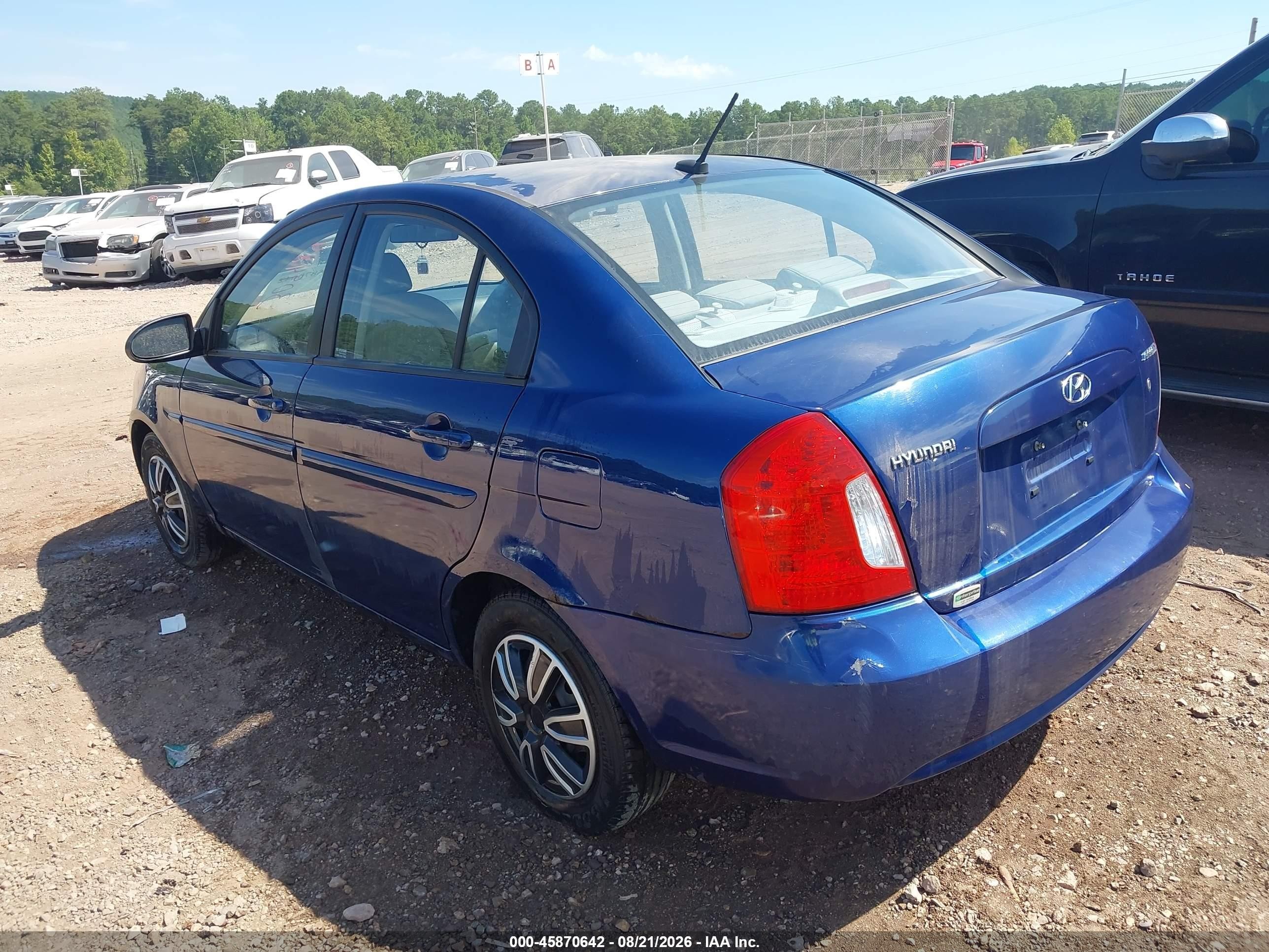 2009 Hyundai Accent Gls Blue vin: KMHCN46C19U309484