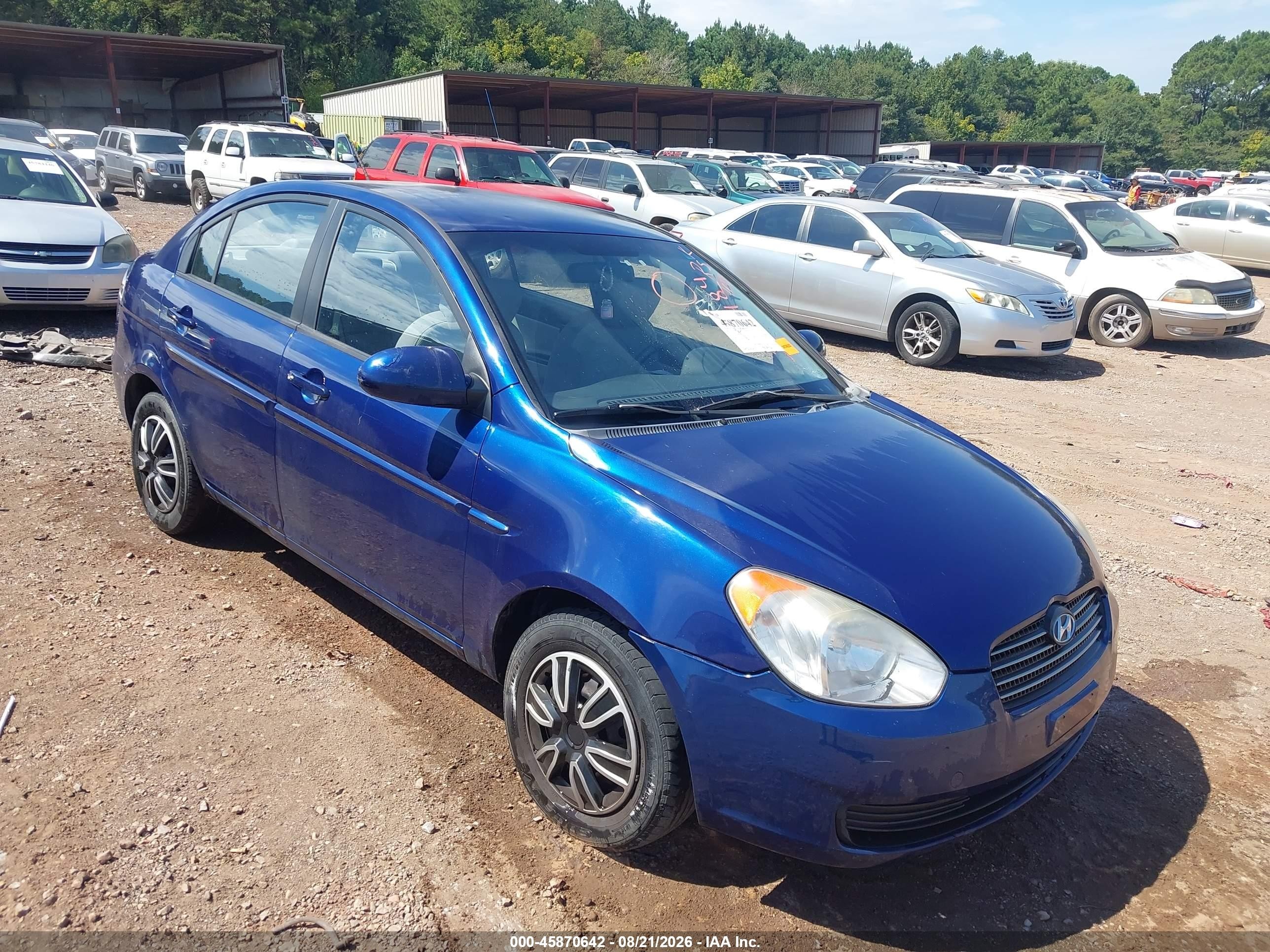 2009 Hyundai Accent Gls Blue vin: KMHCN46C19U309484