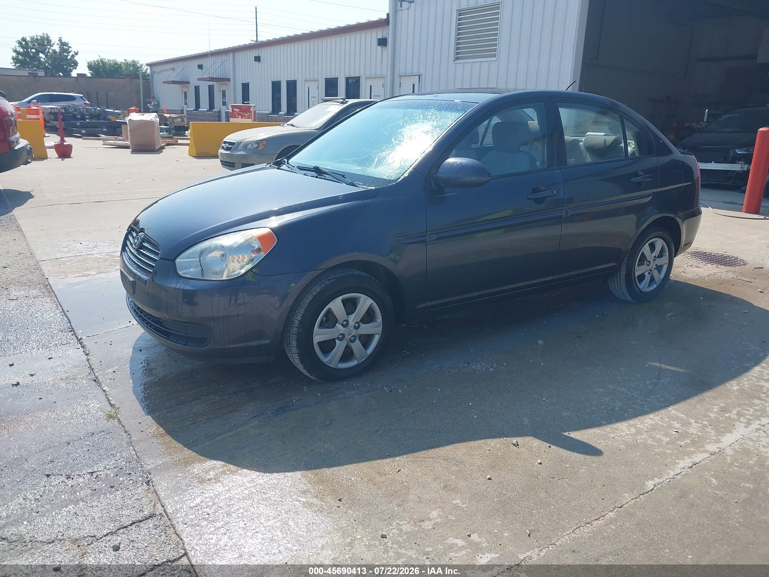 2008 Hyundai Accent Gls Black vin: KMHCN46C28U175440
