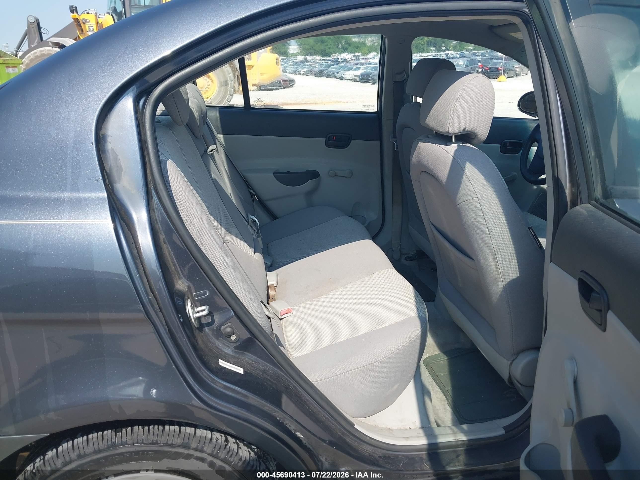 2008 Hyundai Accent Gls Black vin: KMHCN46C28U175440
