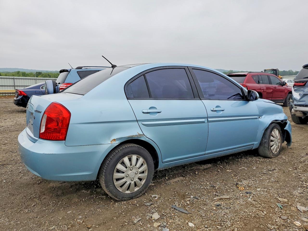 2008 Hyundai Accent Gls Синий vin: KMHCN46C28U207531