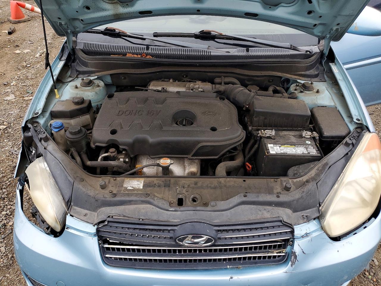 2008 Hyundai Accent Gls Синий vin: KMHCN46C28U207531