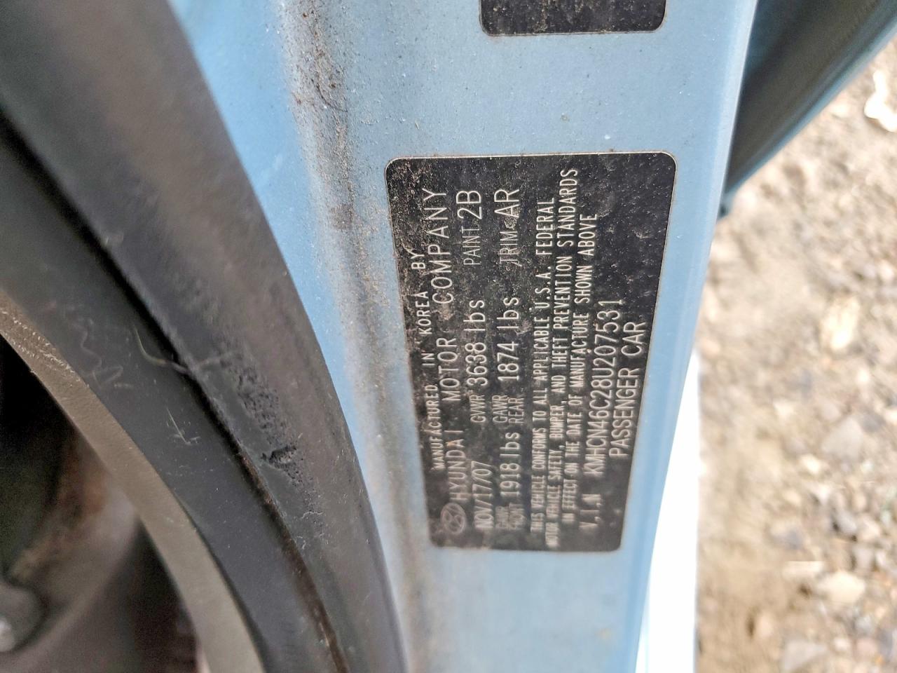 2008 Hyundai Accent Gls Синий vin: KMHCN46C28U207531