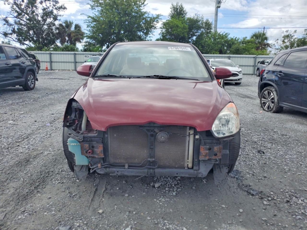 2008 Hyundai Accent Gls Red vin: KMHCN46C28U275957