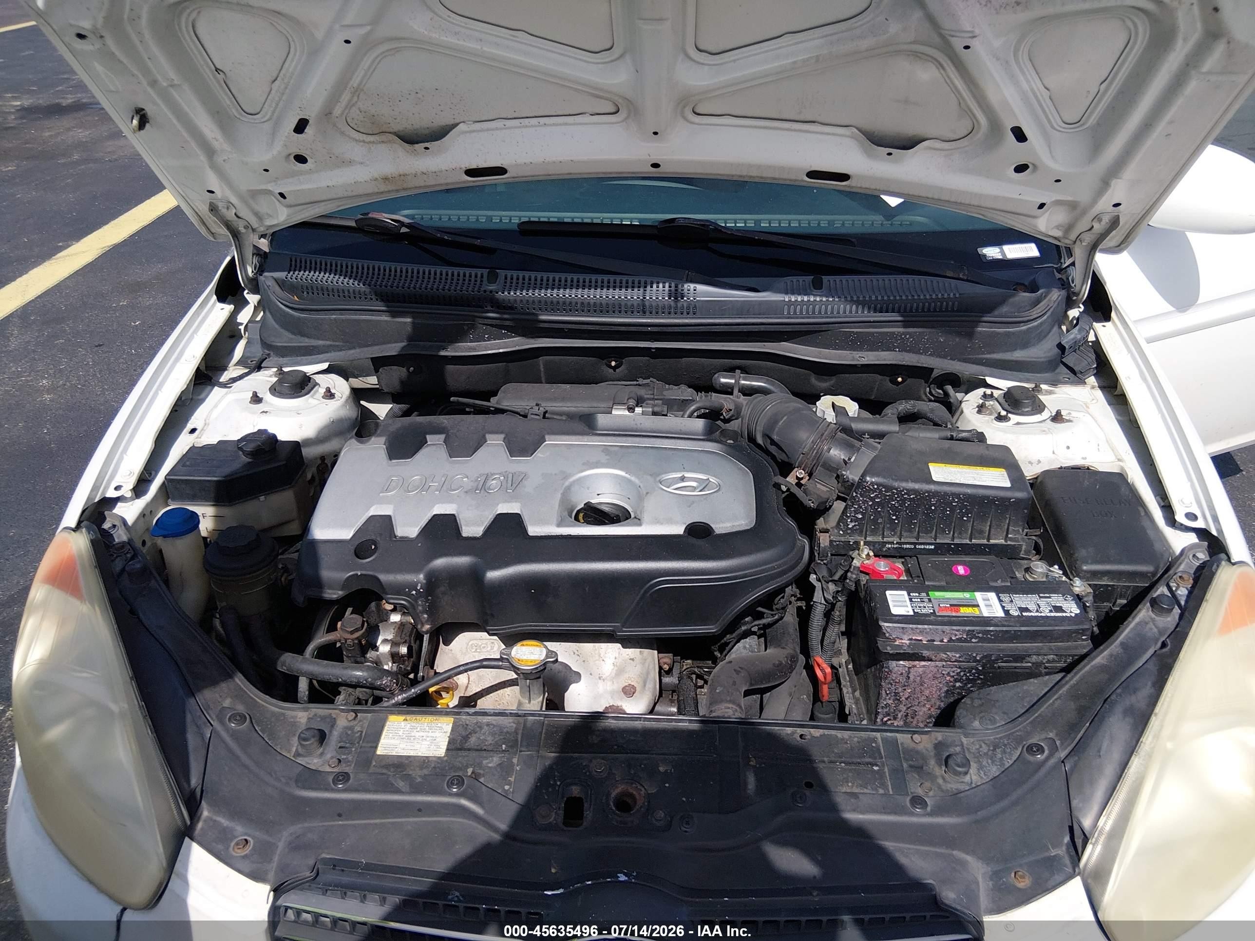 2006 Hyundai Accent Gls Белый vin: KMHCN46C36U033594