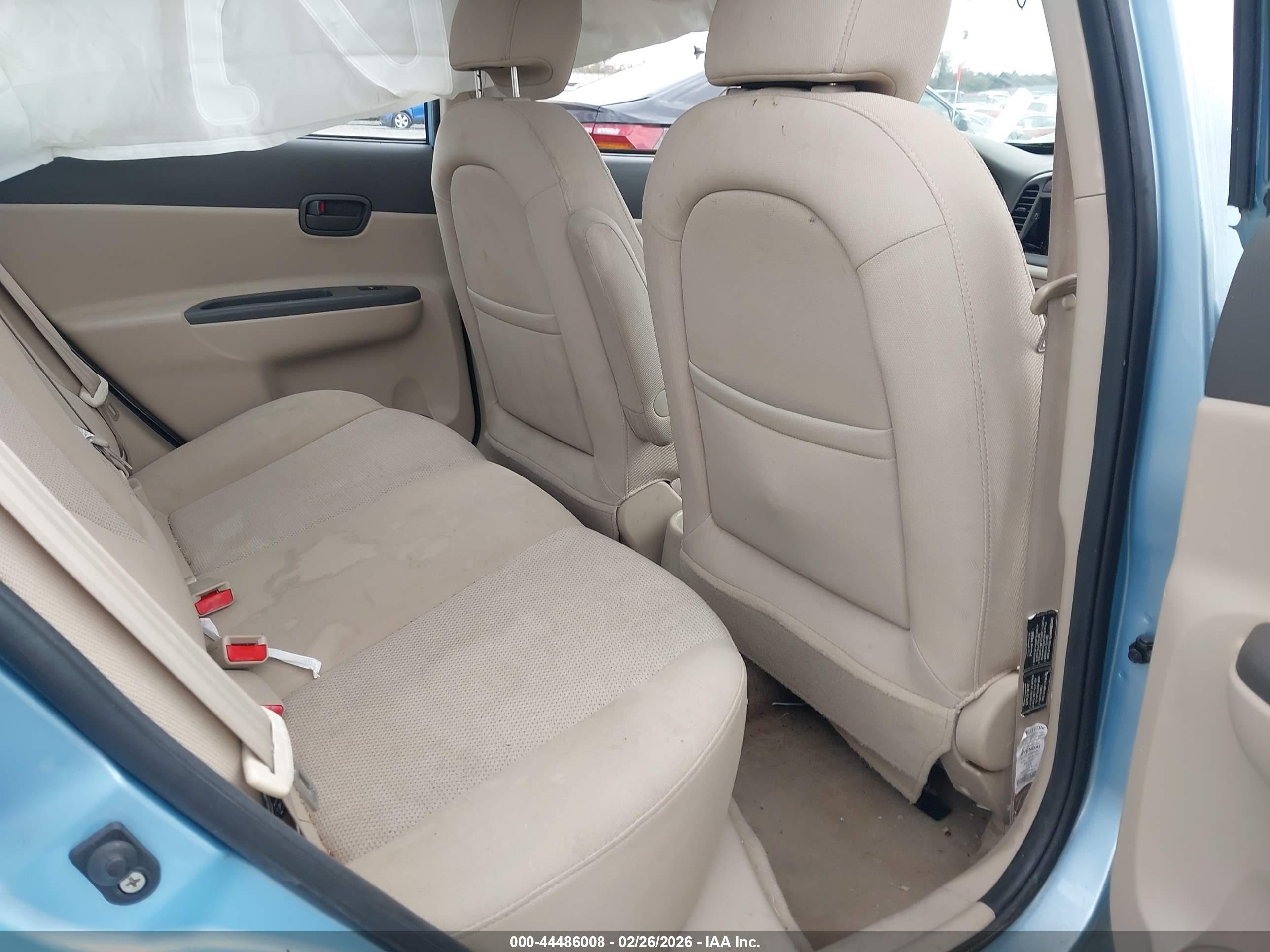 2007 Hyundai Accent Gls Light Blue vin: KMHCN46C37U088077