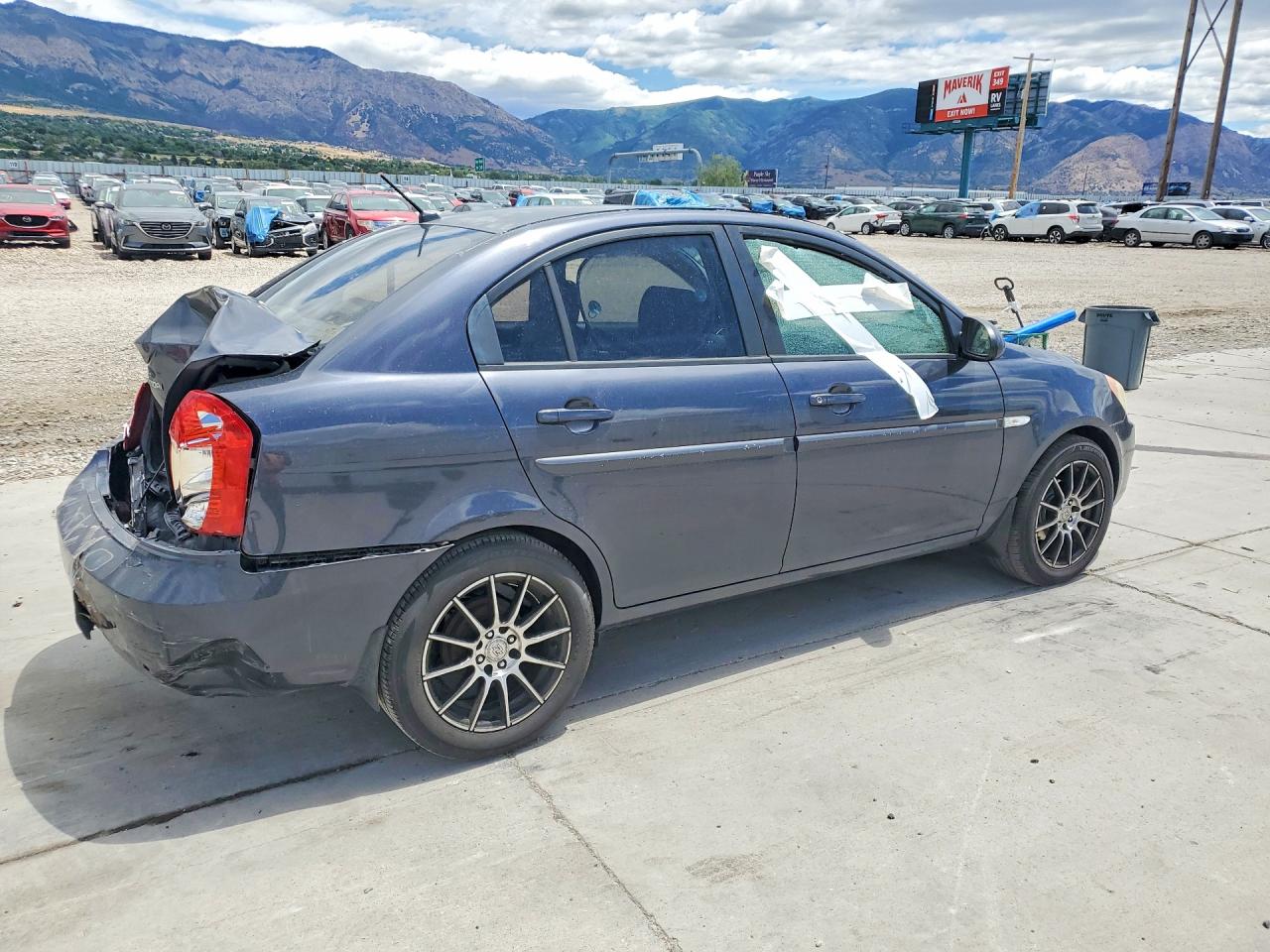 2007 Hyundai Accent Gls Black vin: KMHCN46C37U136855