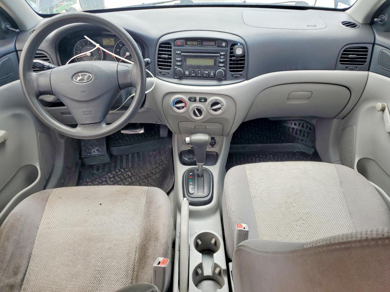 2007 Hyundai Accent Gls Black vin: KMHCN46C37U136855