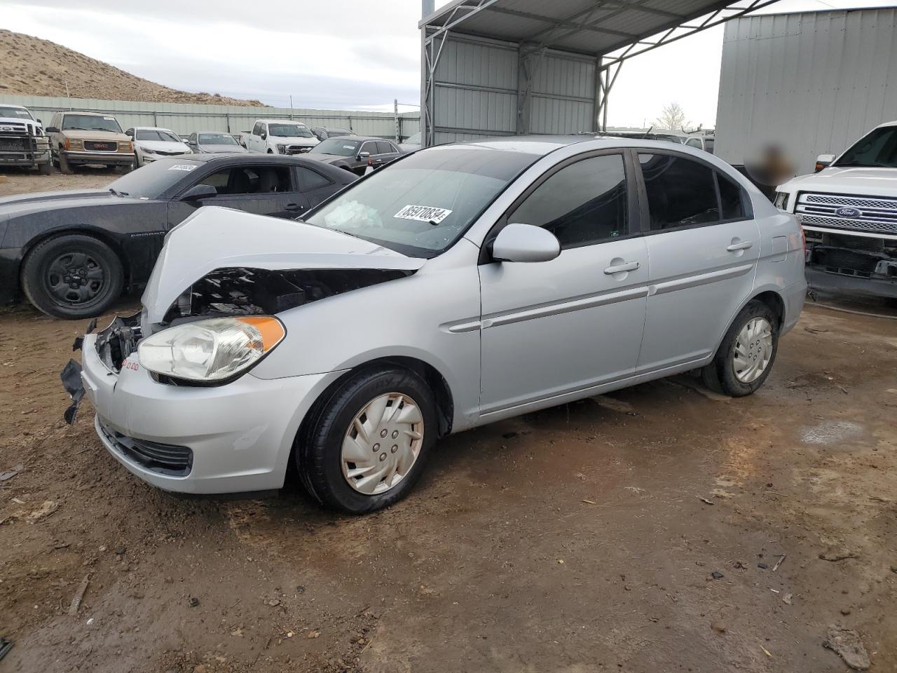 2008 Hyundai Accent Gls Silver vin: KMHCN46C38U214777