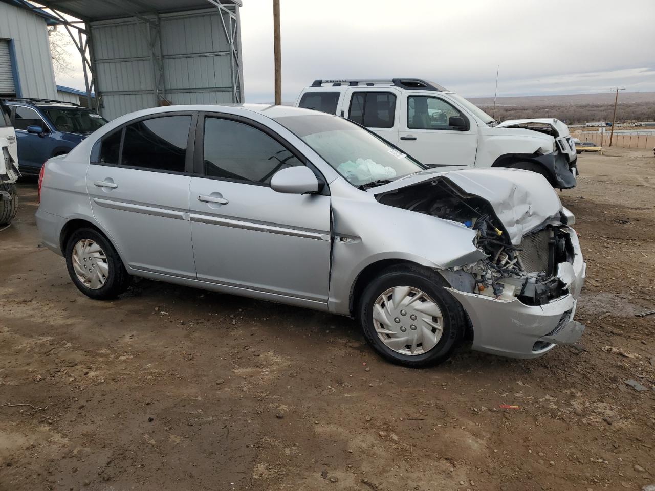 2008 Hyundai Accent Gls Серебряный vin: KMHCN46C38U214777