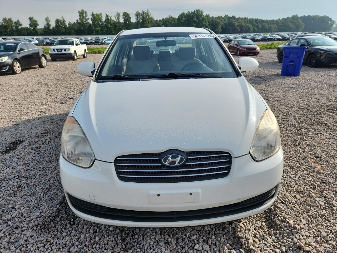 2008 Hyundai Accent Gls White vin: KMHCN46C38U250999