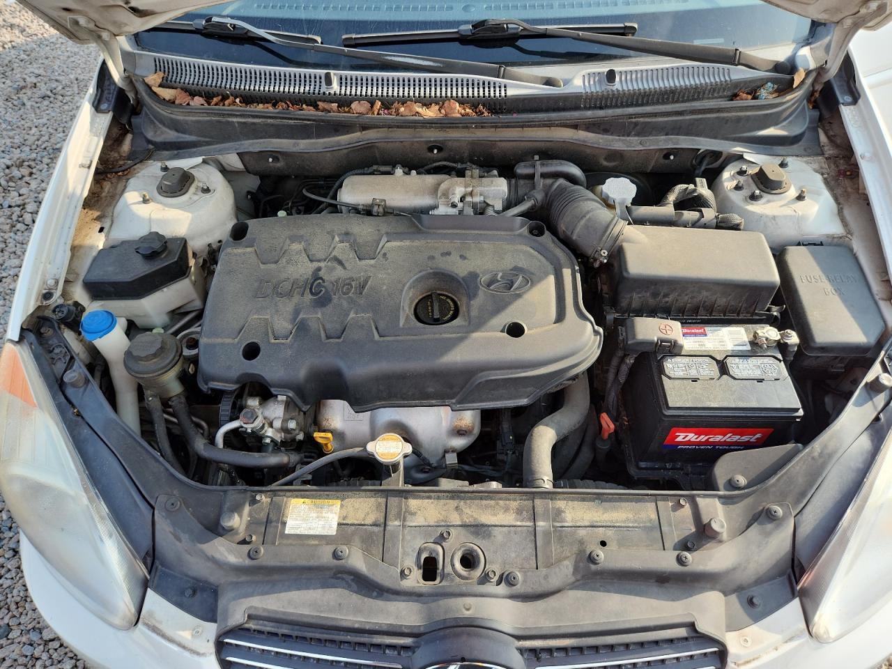 2008 Hyundai Accent Gls White vin: KMHCN46C38U250999