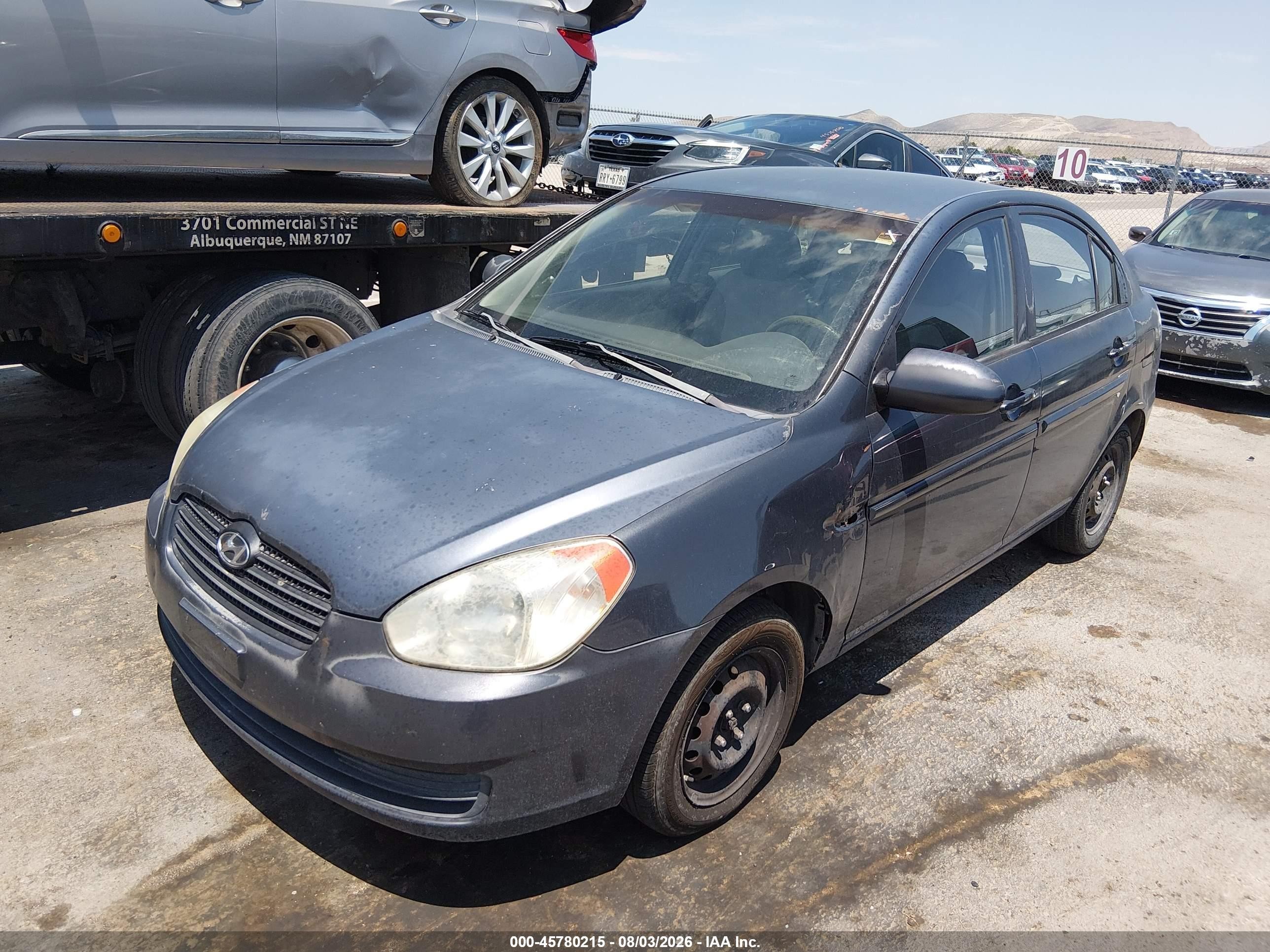 2009 Hyundai Accent Gls Blue vin: KMHCN46C39U327971