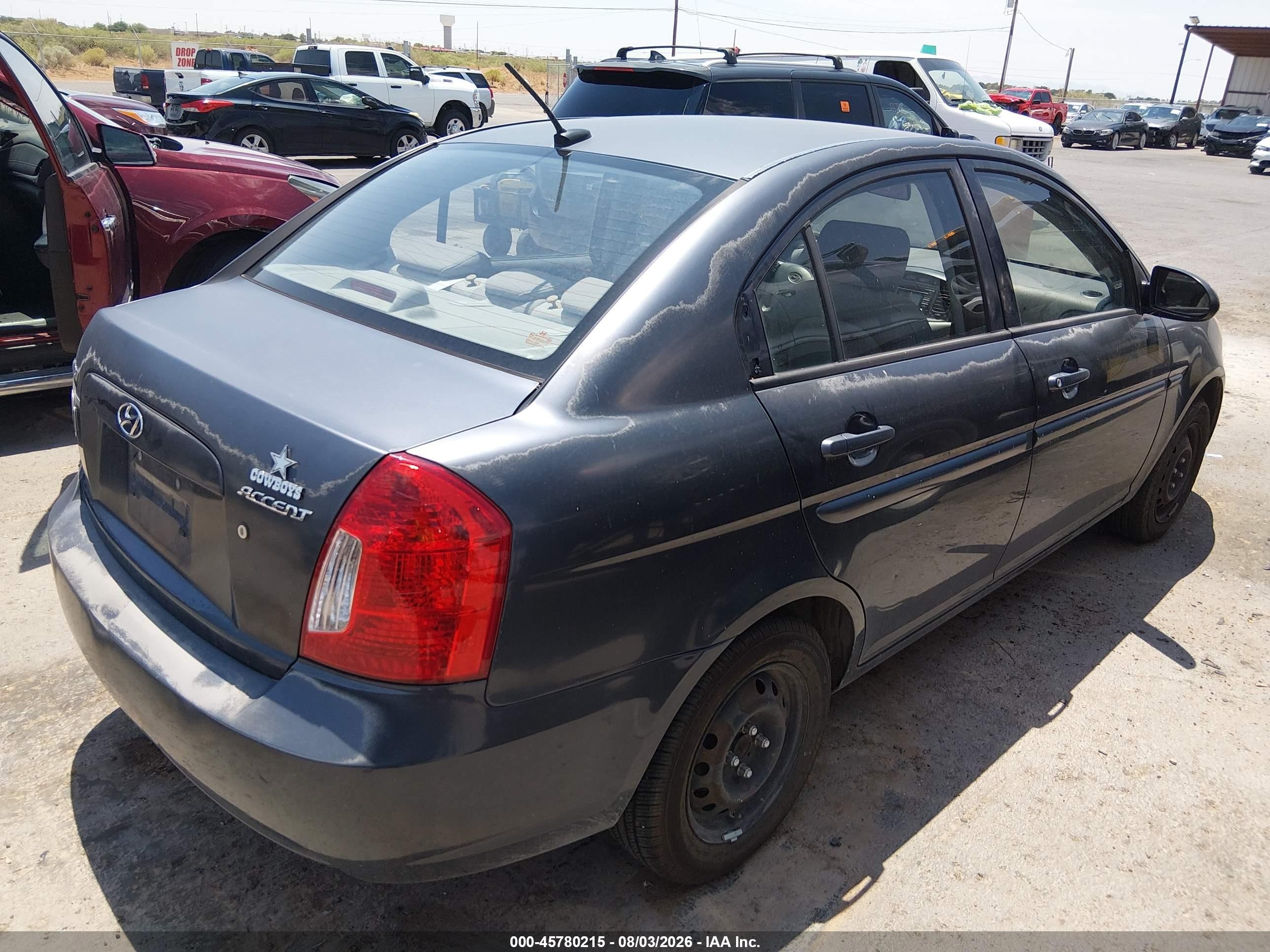 2009 Hyundai Accent Gls Blue vin: KMHCN46C39U327971