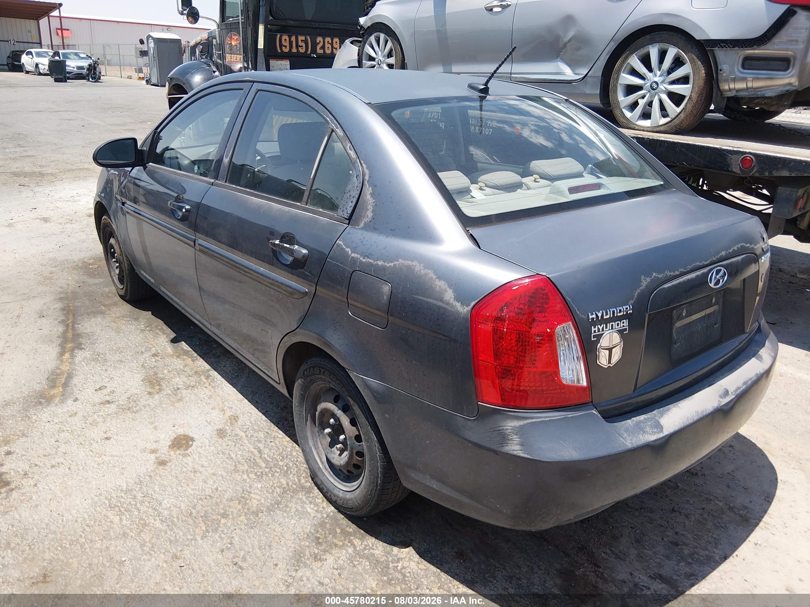 2009 Hyundai Accent Gls Blue vin: KMHCN46C39U327971