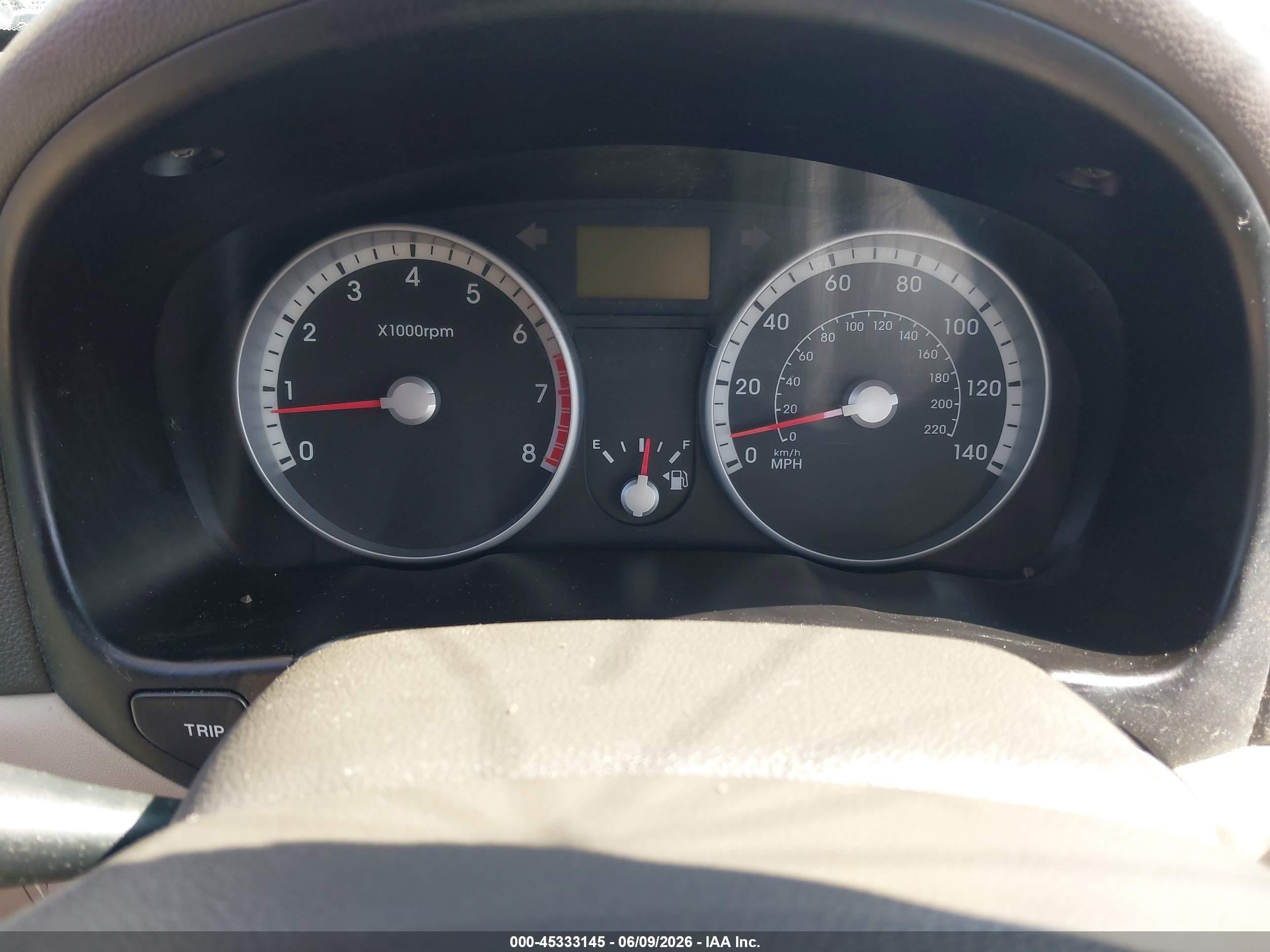2009 Hyundai Accent Gls Blue vin: KMHCN46C39U374854