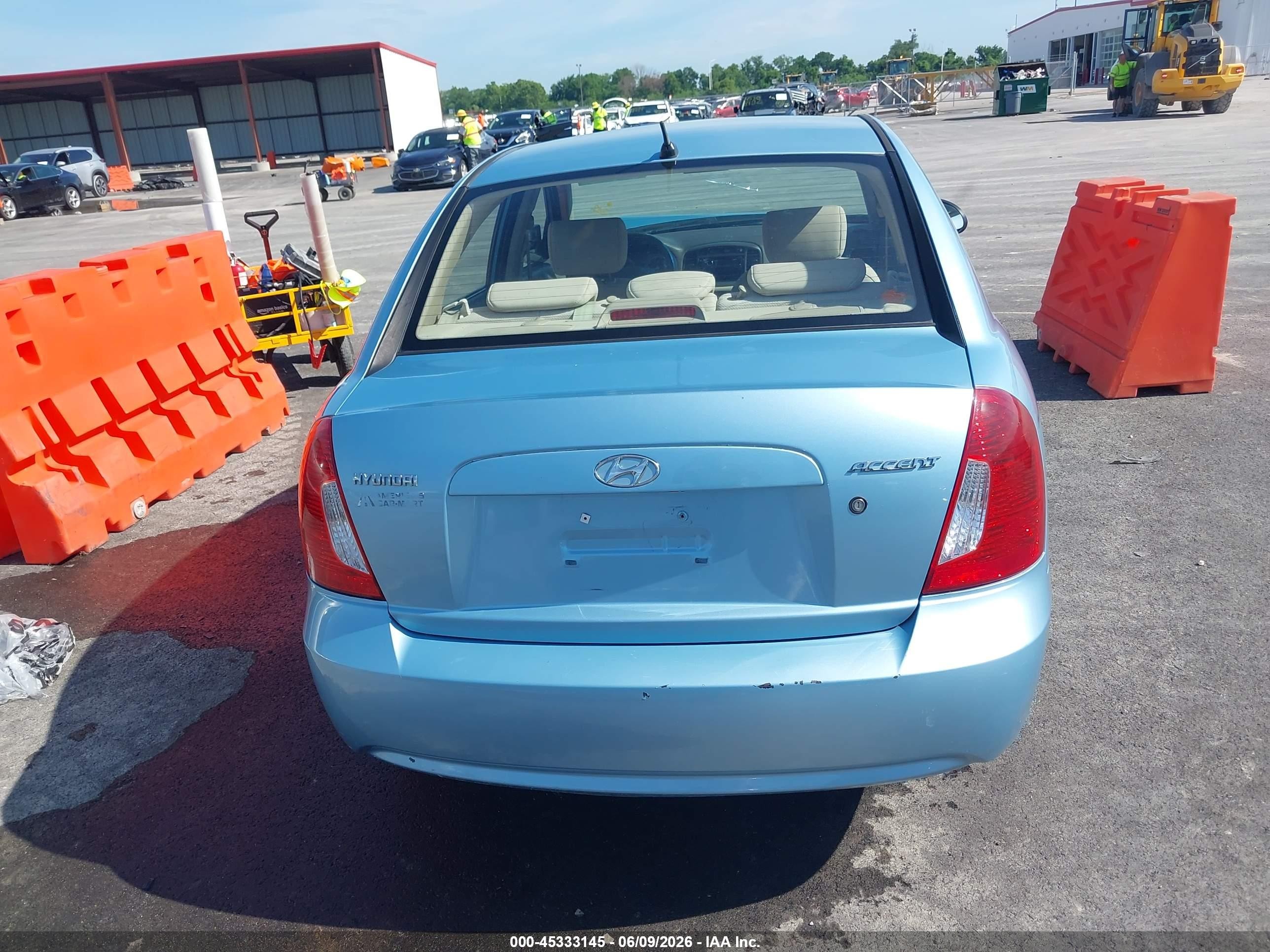 2009 Hyundai Accent Gls Blue vin: KMHCN46C39U374854