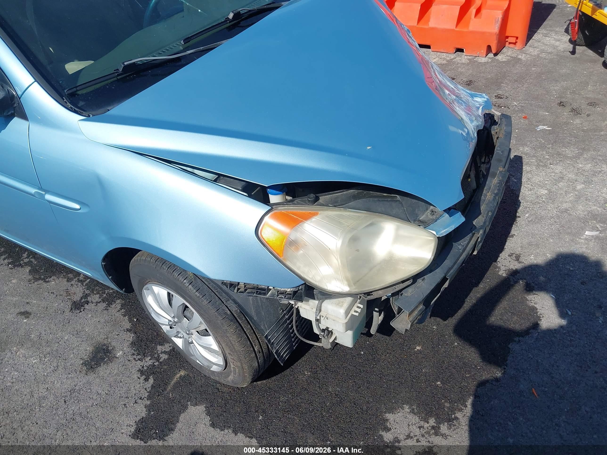 2009 Hyundai Accent Gls Blue vin: KMHCN46C39U374854