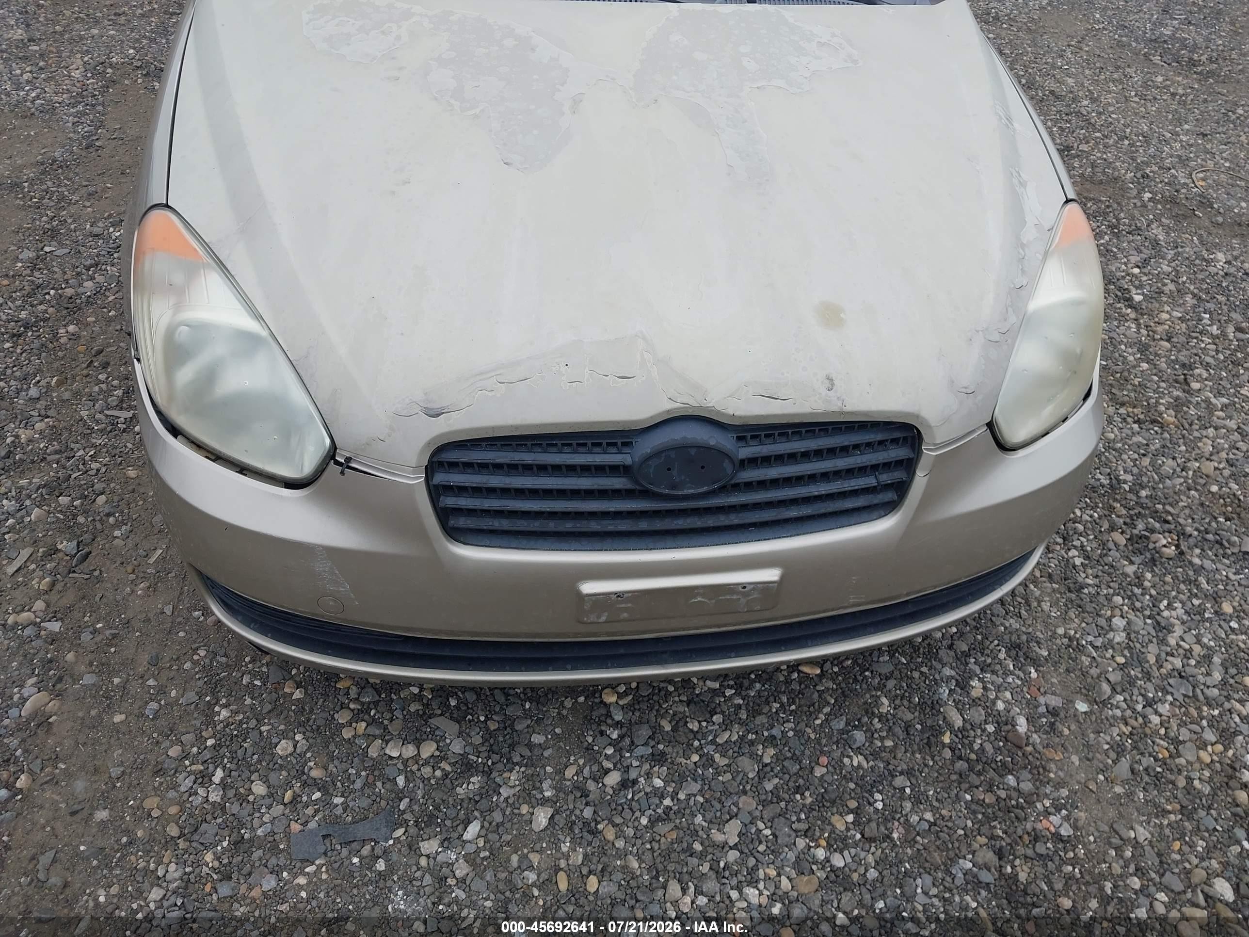 2006 Hyundai Accent Gls Желто-коричневый vin: KMHCN46C46U011345