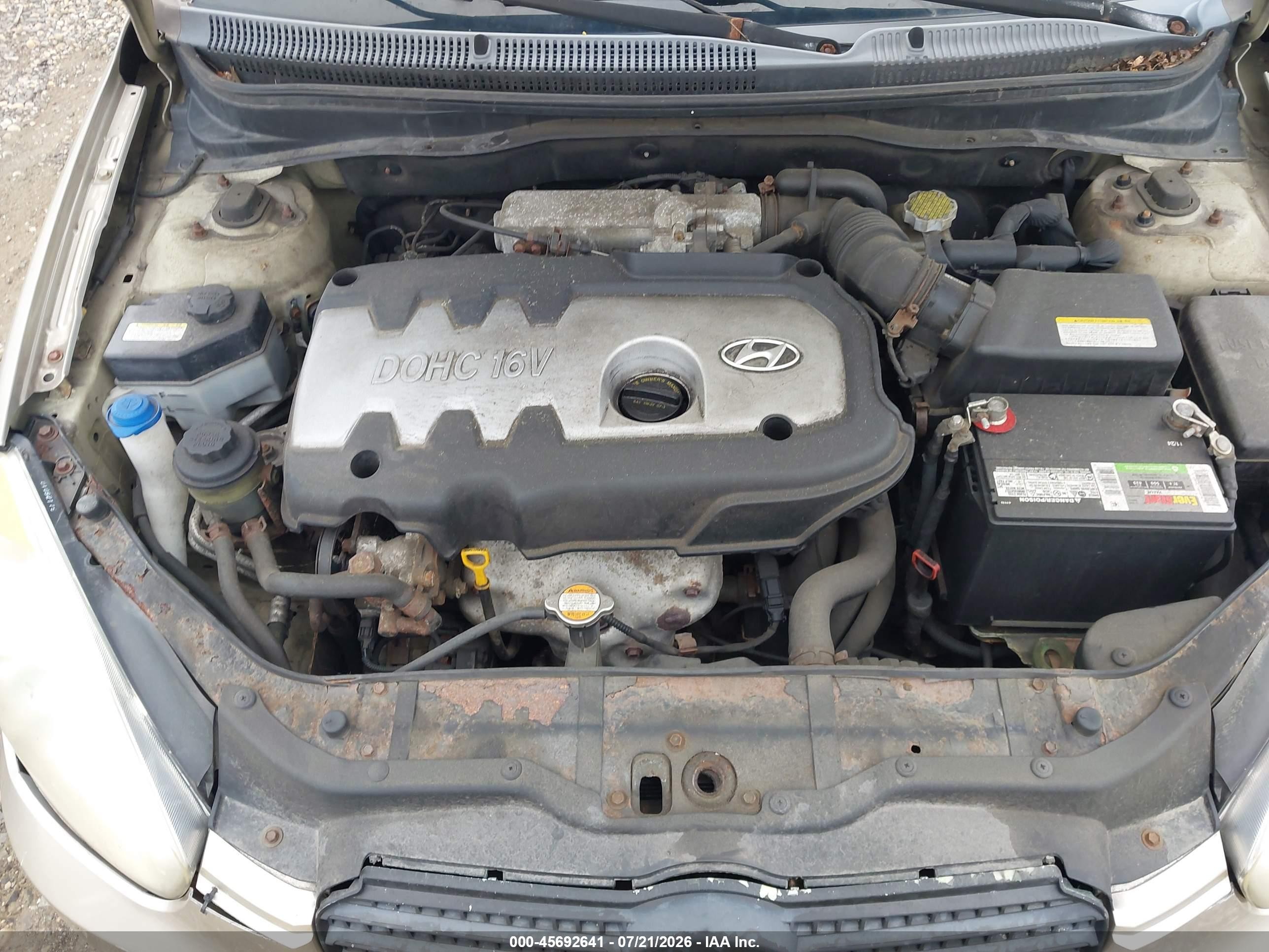 2006 Hyundai Accent Gls Желто-коричневый vin: KMHCN46C46U011345