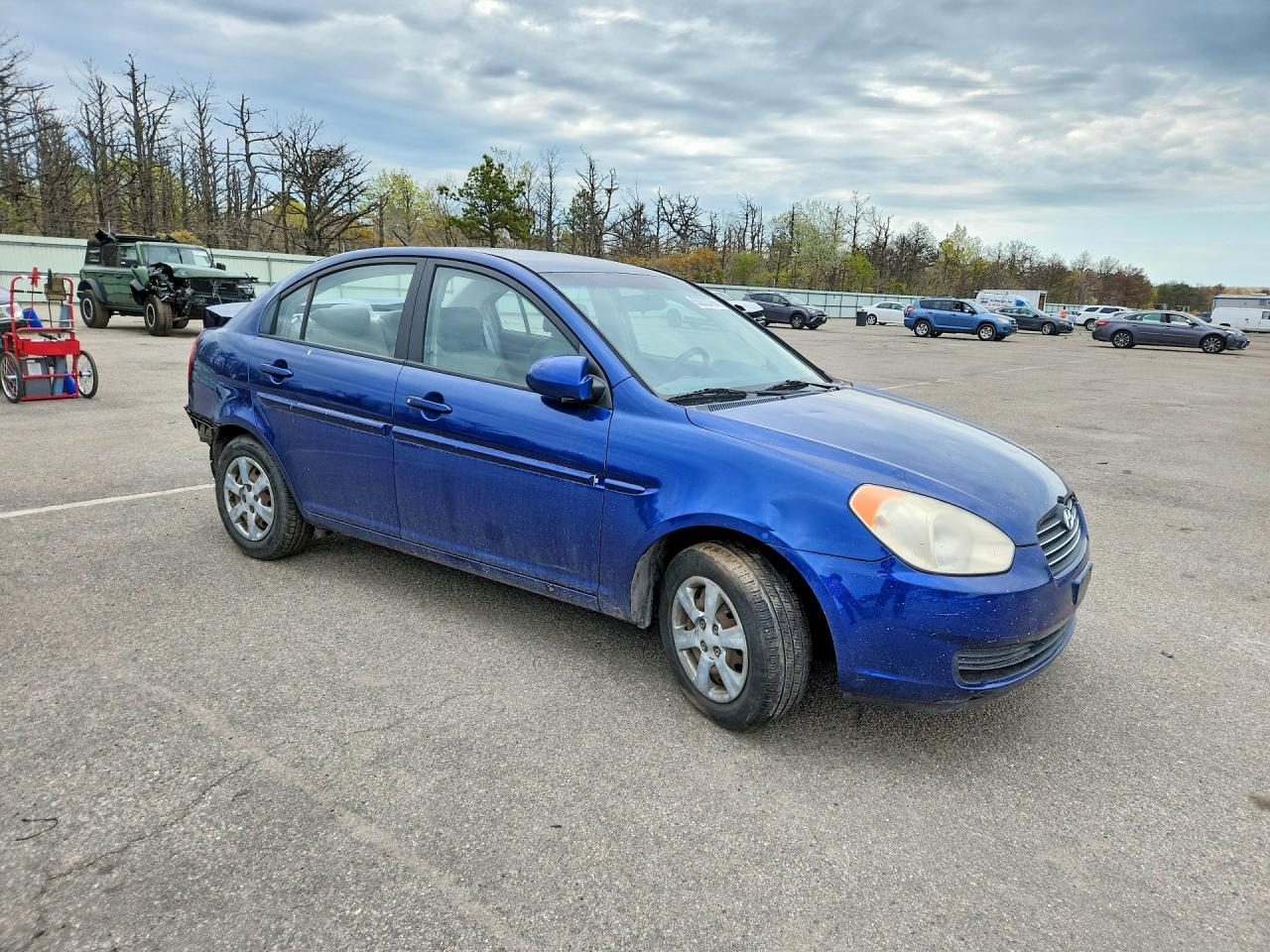 2006 Hyundai Accent Gls Blue vin: KMHCN46C46U013385